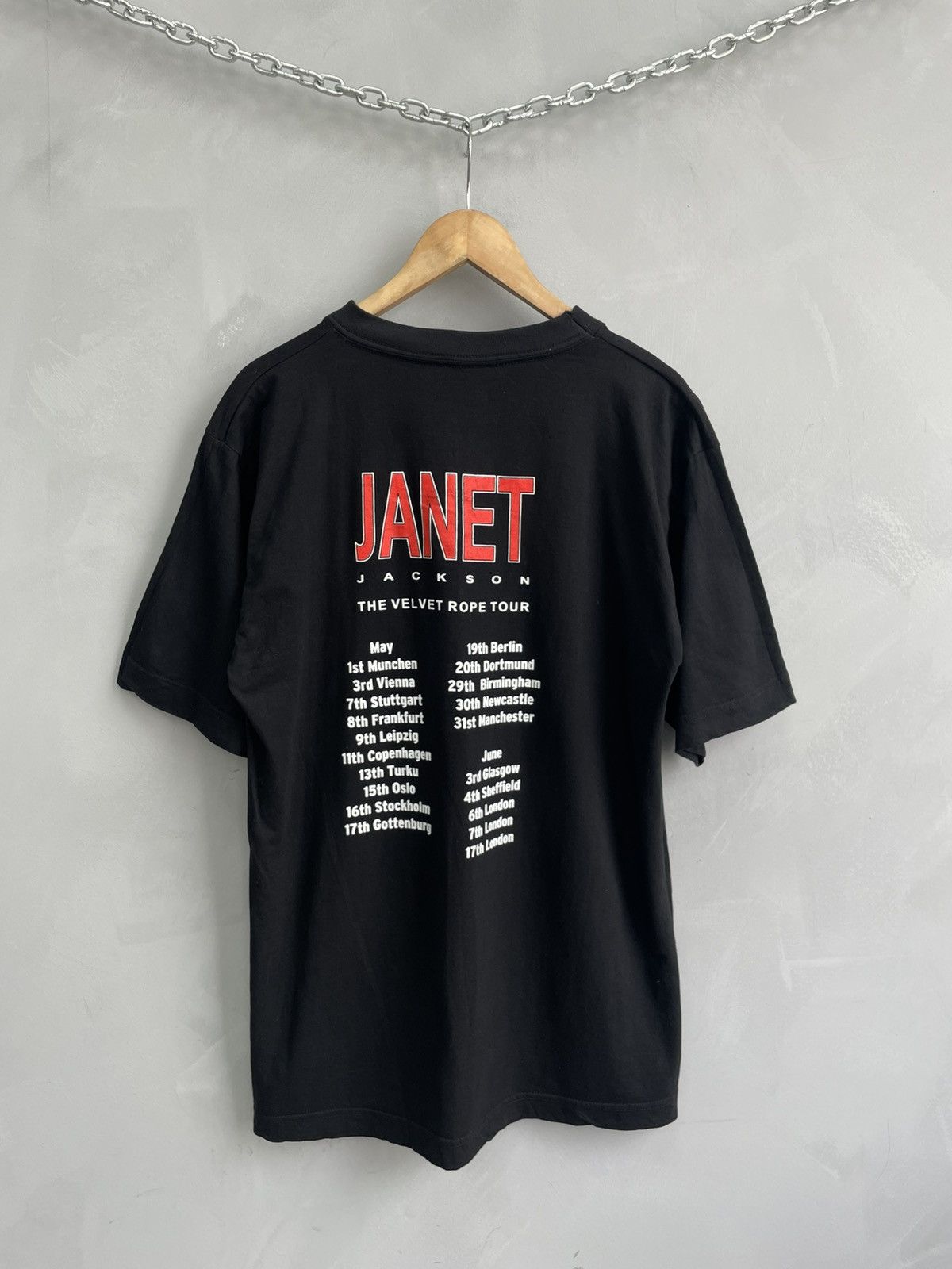 Band Tees Janet Jackson 90s tour t shirt rare band tees Size US XL / EU 56 / 4 - 8 Thumbnail
