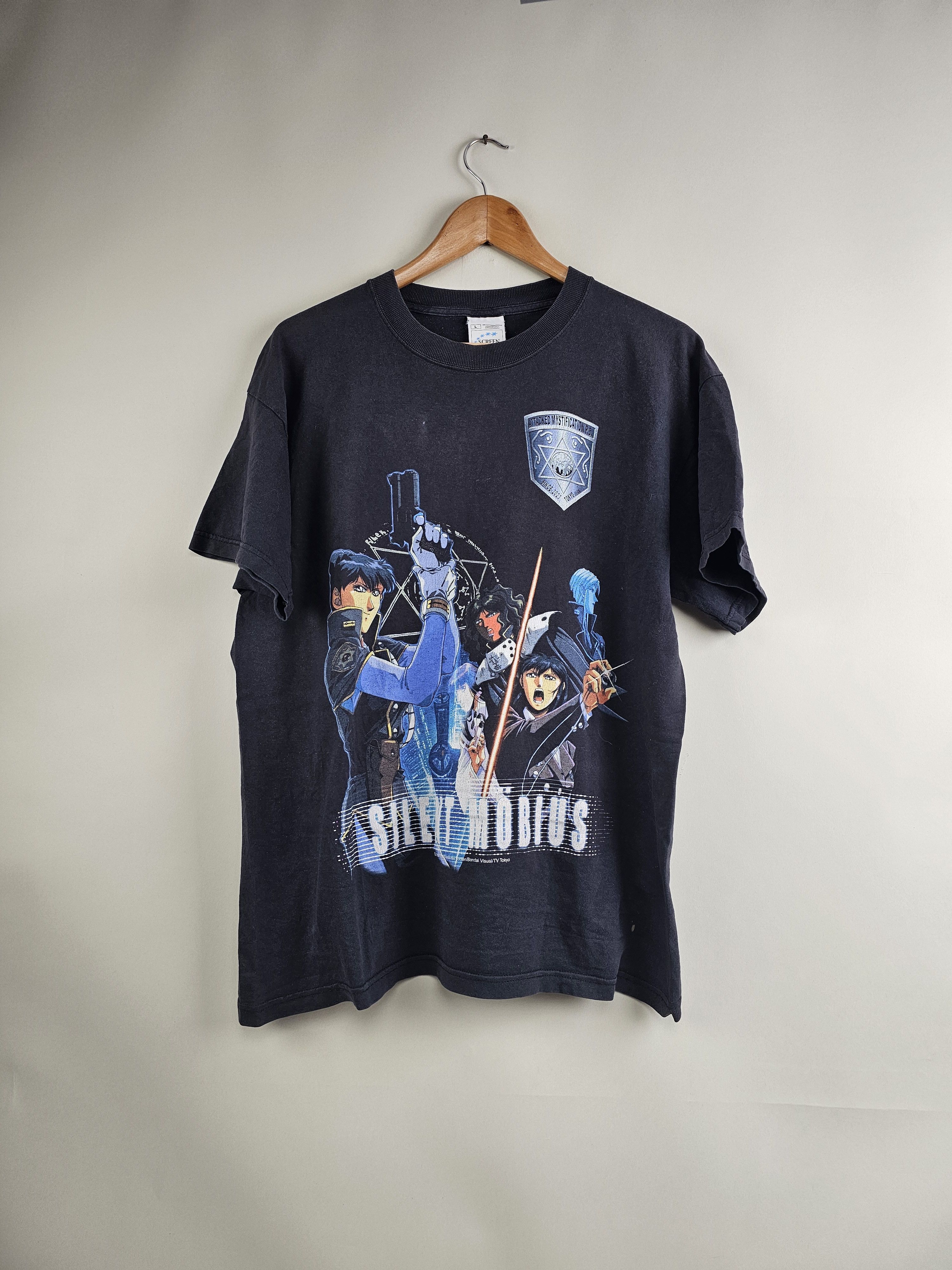 Anime × Vintage 90s Silent Mobius Anime Tee L 21.5" 28" Size US L / EU 52-54 / 3 - 7 Thumbnail