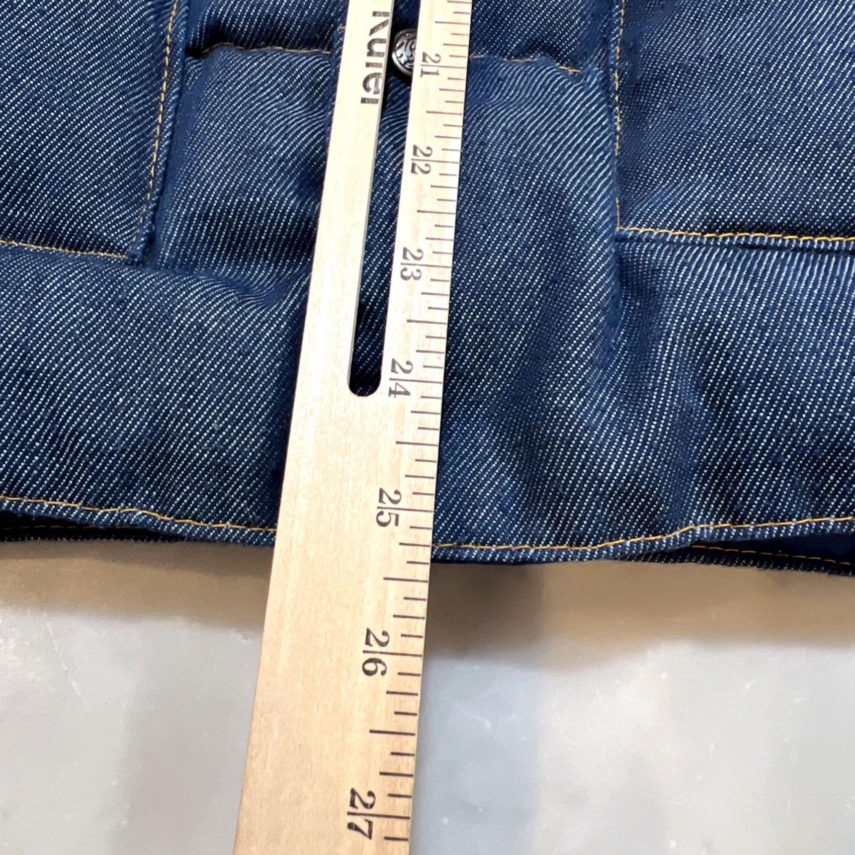 Vintage VINTAGE 70’s Sundance Products Denim Goose Down Puffer Vest Men Large Western Blue Size US L / EU 52-54 / 3 - 7 Thumbnail
