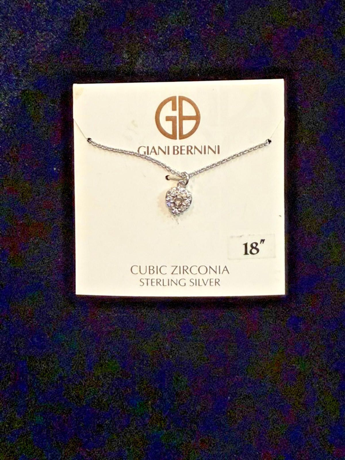 Giani Bernini NWT GianiBernini CubicZirconia SterlingSilver Heart Necklace Size ONE SIZE - 6 Thumbnail