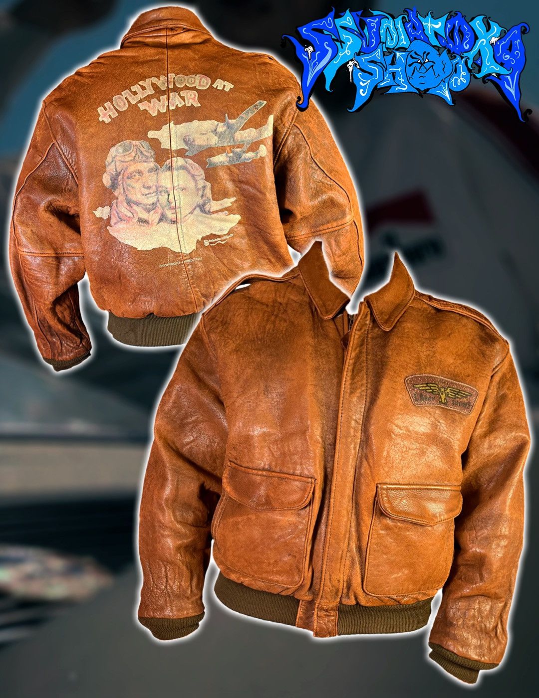Avirex Avirex A2 Leather Jacket “Flying Tigers” | Grailed