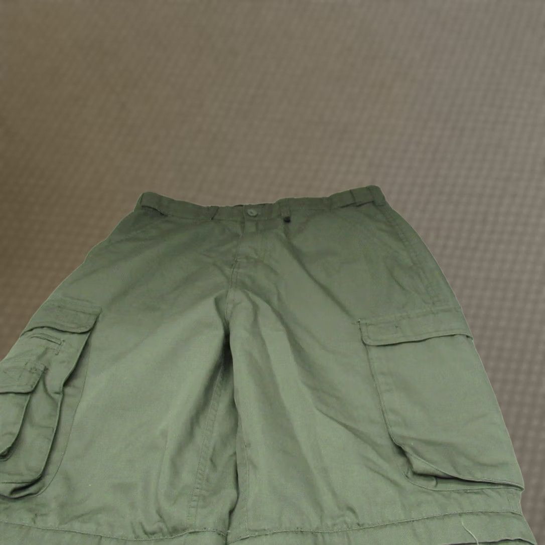 Vintage Boy Scouts of America Mens Convertible Cargo Pants Olive Green Canvas Size US 32 / EU 48 - 1 Thumbnail