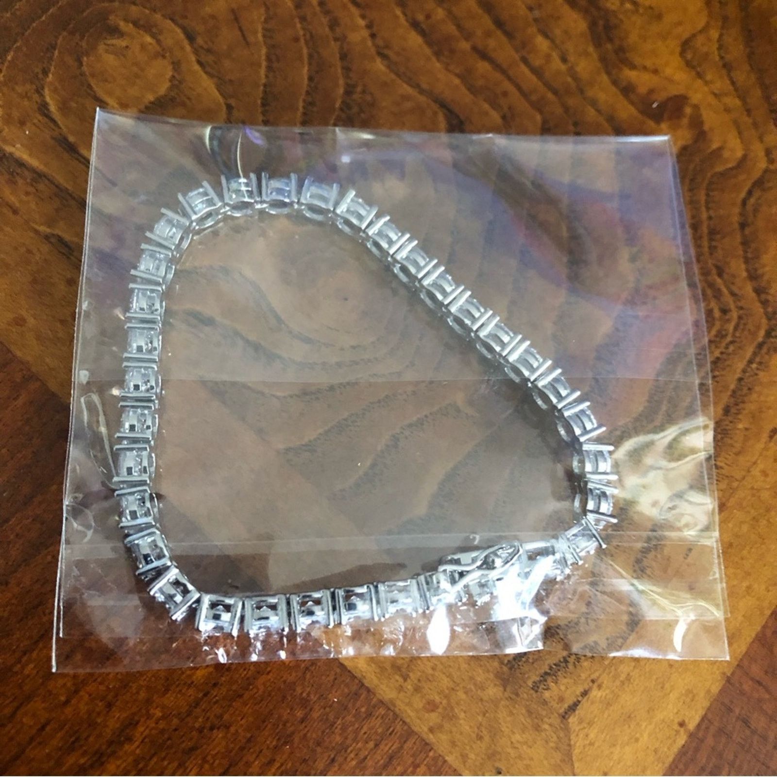 Jewelry Men’s 5mm round cubic zirconia 14k SP setting bracelet 7” Size ONE SIZE - 15 Thumbnail