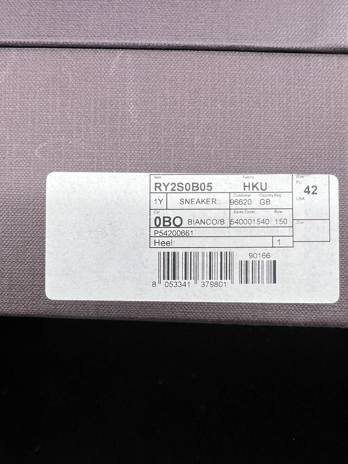 Valentino Valentino White Leather Sneaker size 42/US9 Size US 9 / EU 42 - 9 Thumbnail