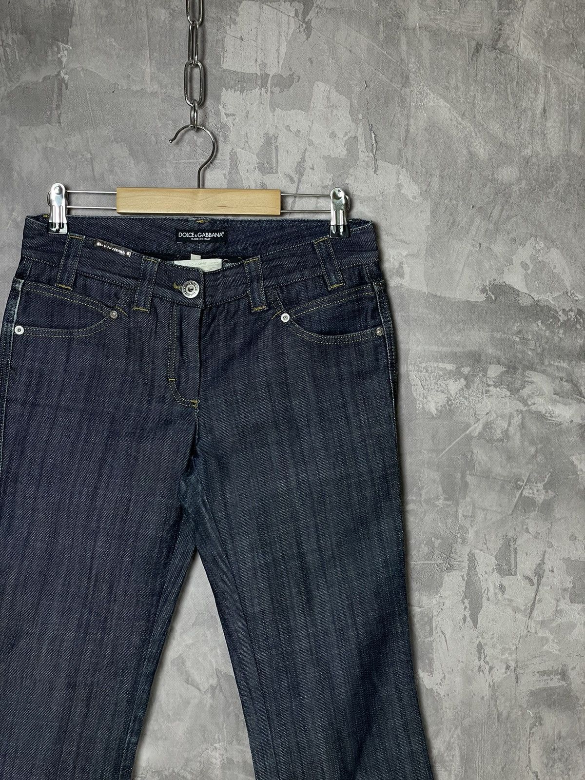 Dolce & Gabbana × Vintage Vintage Dolce&Gabbana Y2K Rare Denim Jeans Size 27" / US 4 / IT 40 - 4 Thumbnail
