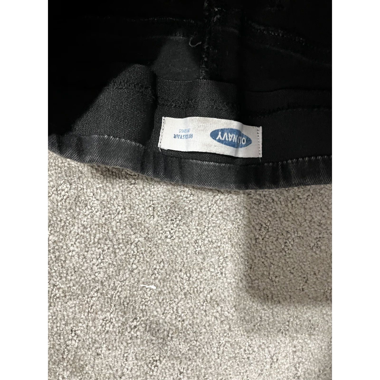 Old Navy OLD NAVY Women's Skinny Jeans ROCKSTAR JEGGINGS Sz 8 Long Black Denim Stretch Elastic Waist 29 in Inseam Regular Rise Size 30" / US 8 / IT 44 - 5 Thumbnail
