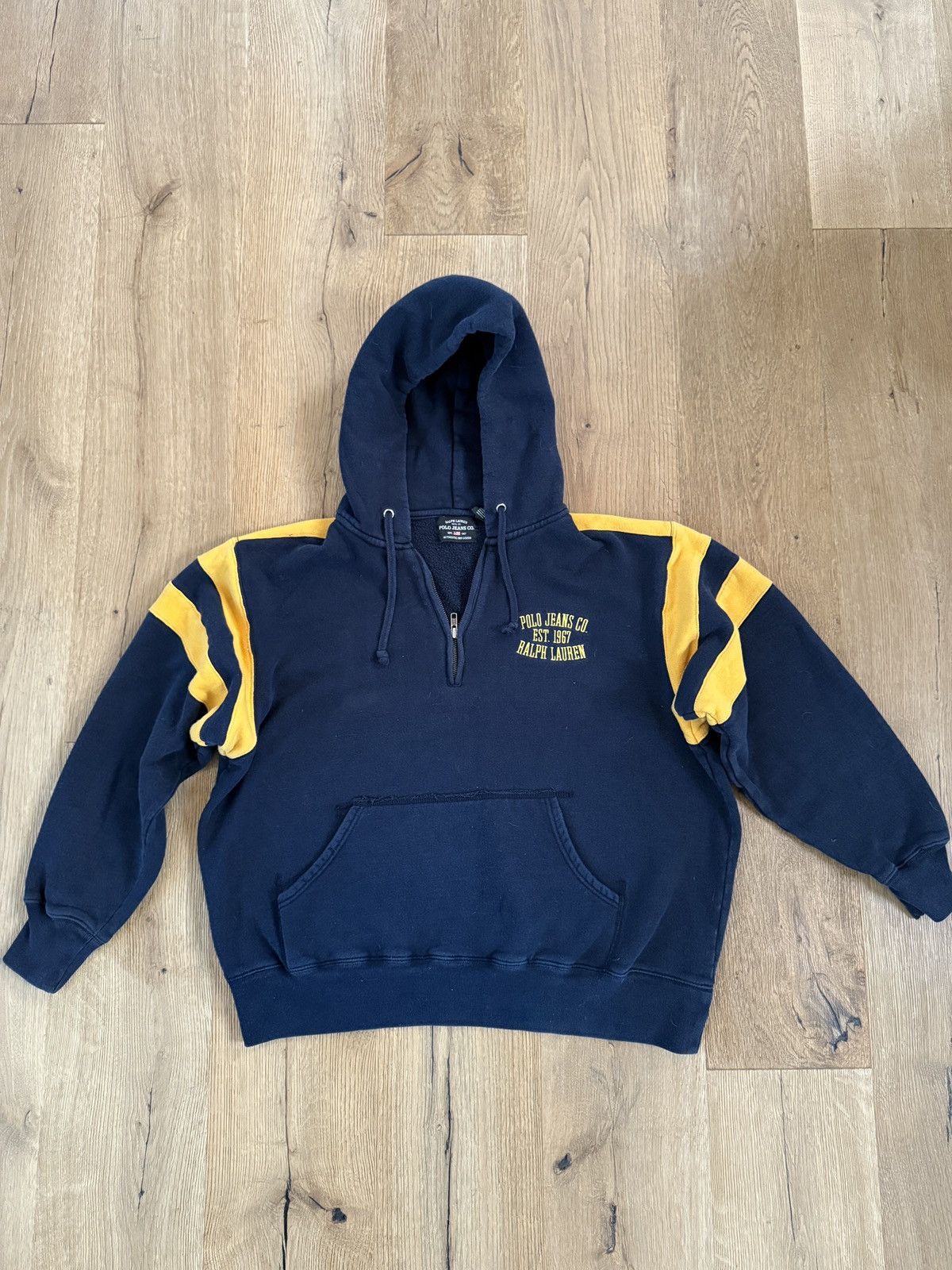 Polo Ralph Lauren Polo Ralph Lauren Vintage Quarter Zip Sweatshirt Size US L / EU 52-54 / 3 - 1 Thumbnail