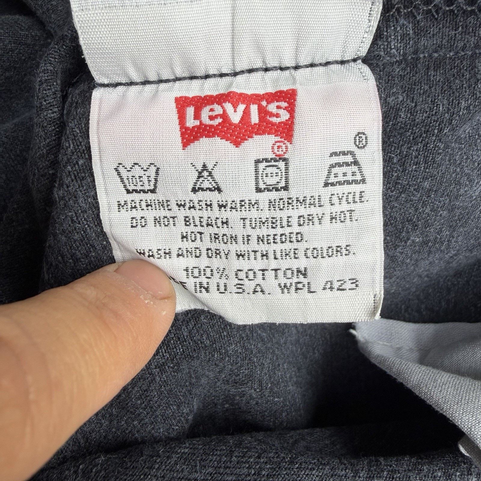 Levi's × Vintage Vintage 90s Levis 501 Faded Black Straight Denim Jeans 34x34 Size US 34 / EU 50 - 8 Thumbnail