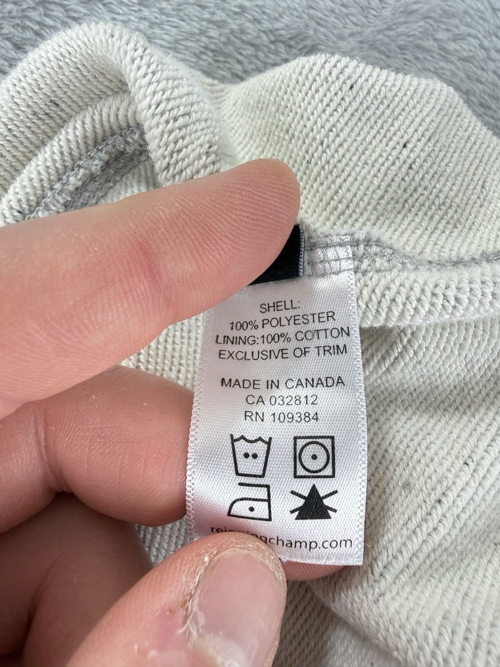 Reigning Champ Reigning Champ Men's Size XL Grey 100% Polyester Size US 42 / EU 58 - 6 Thumbnail