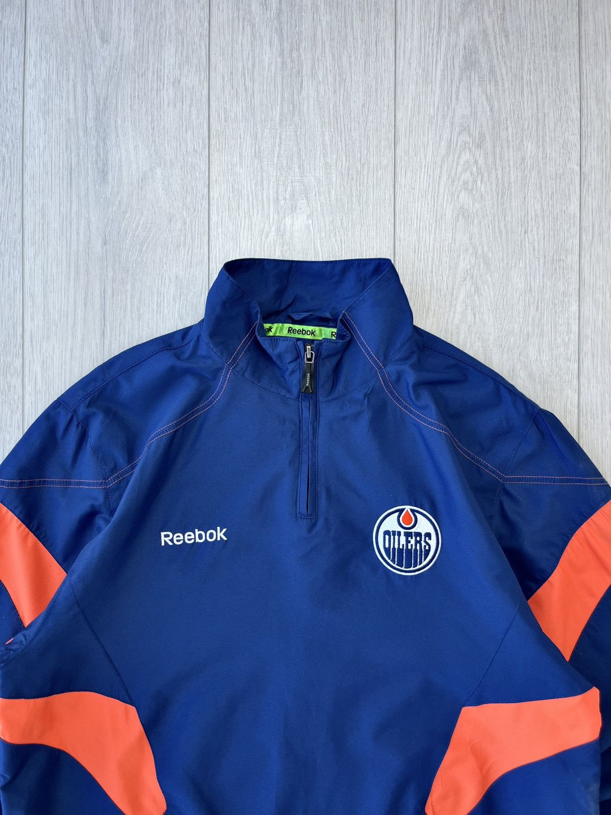 Reebok Vintage Reebok Edmonton Oilers Track Jacket NHL USA Y2K 90s Size US S / EU 44-46 / 1 - 4 Thumbnail