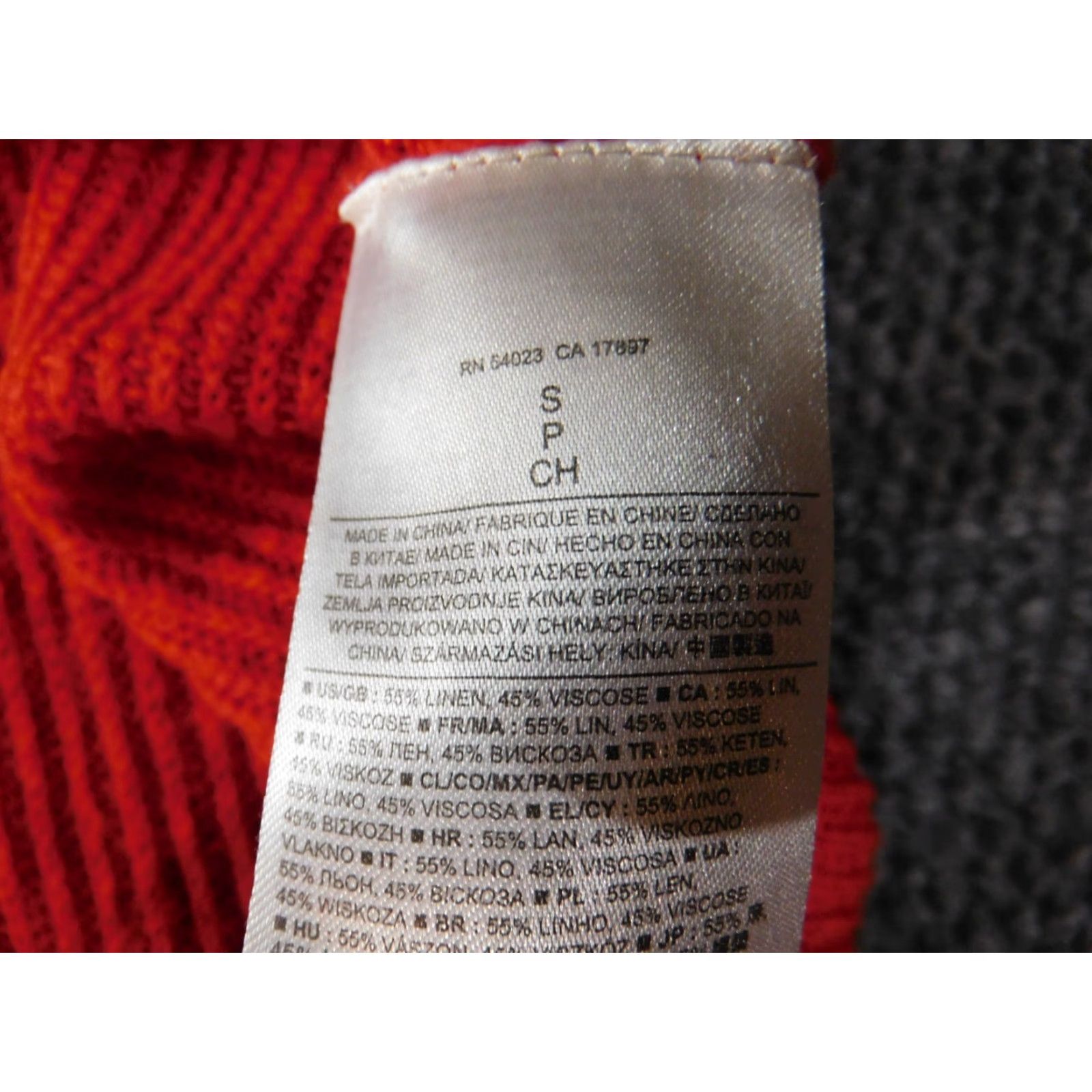 Banana Republic banana republic Womens Sweater Small orange pullover knit Crewneck Linen Viscose Raglan Long Sleeve Cable-Knit Solid Winter Stretch Regular Womens Size S / US 4 / IT 40 - 6 Thumbnail