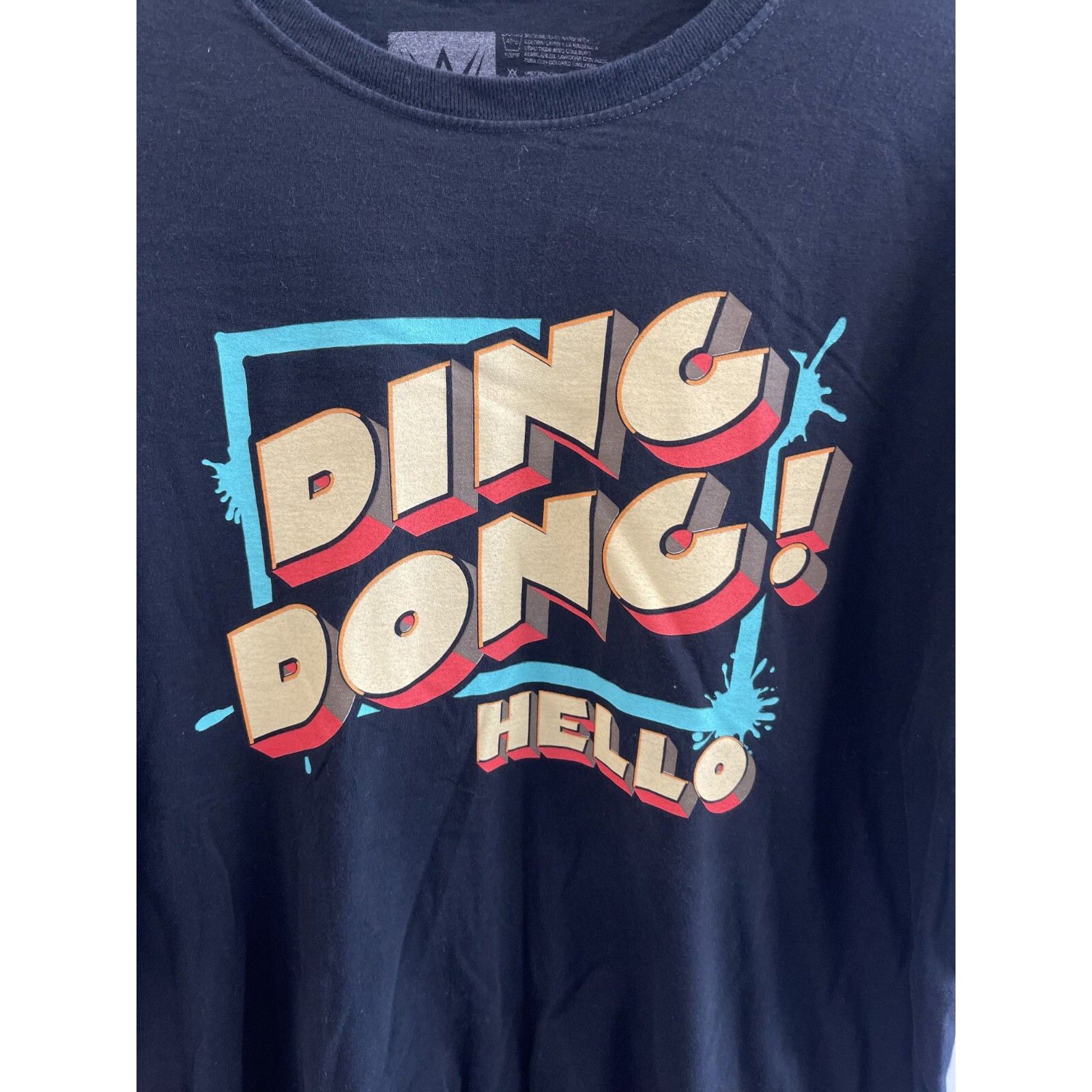 WWE VTG 80S 90S Y2K BAY LEY DING DONG WWE T-SHIRT SZ XL BLACK Size US XL / EU 56 / 4 - 2 Thumbnail