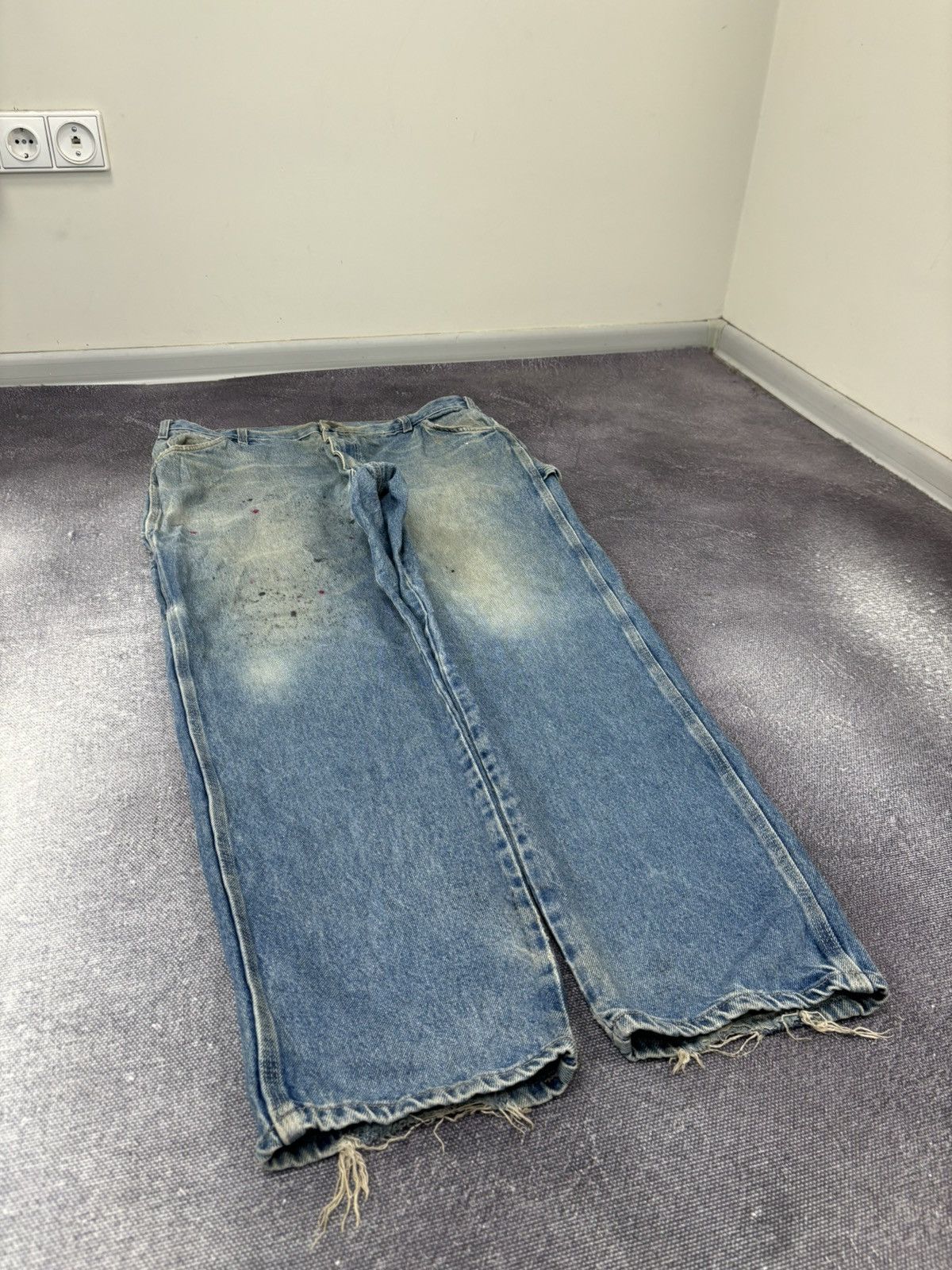 Dickies Vintage Dickies Workwear Faded Blue Hype Denim Baggy Jeans Size US 40 / EU 56 - 9 Thumbnail