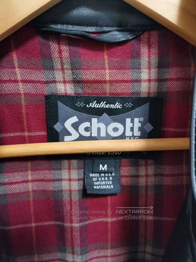 Schott Schott Cowhide collar locomotive leather jacket Size US M / EU 48-50 / 2 - 2 Thumbnail