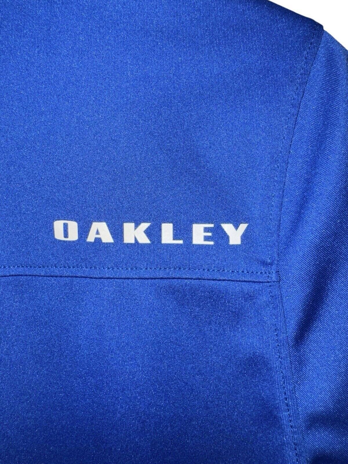 Oakley Oakley Blue Striped Dri Fit Mens Collared Polo Shirt S Size US S / EU 44-46 / 1 - 5 Thumbnail