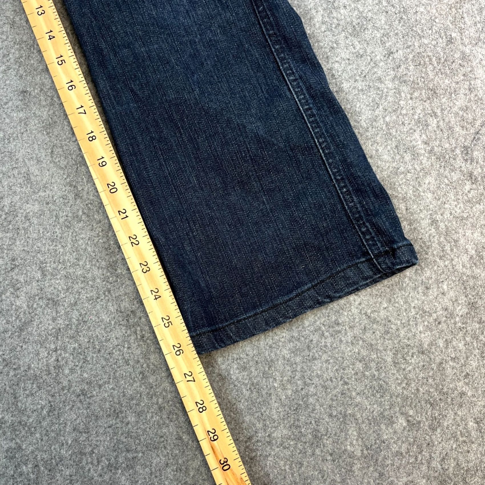 Armani Armani Jeans Bootcut Women 8 Dark Wash Blue Stretch Denim 5-Pocket Regular Slimming Modern Vintage: No Size 30" / US 8 / IT 44 - 4 Thumbnail