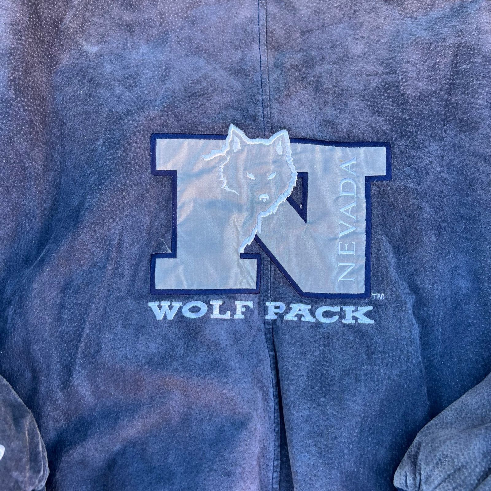 Vintage Vintage ProPlayer Wolf Pack SUEDE LEATHER Varsity Jacket XXL Size US XXL / EU 58 / 5 - 6 Thumbnail