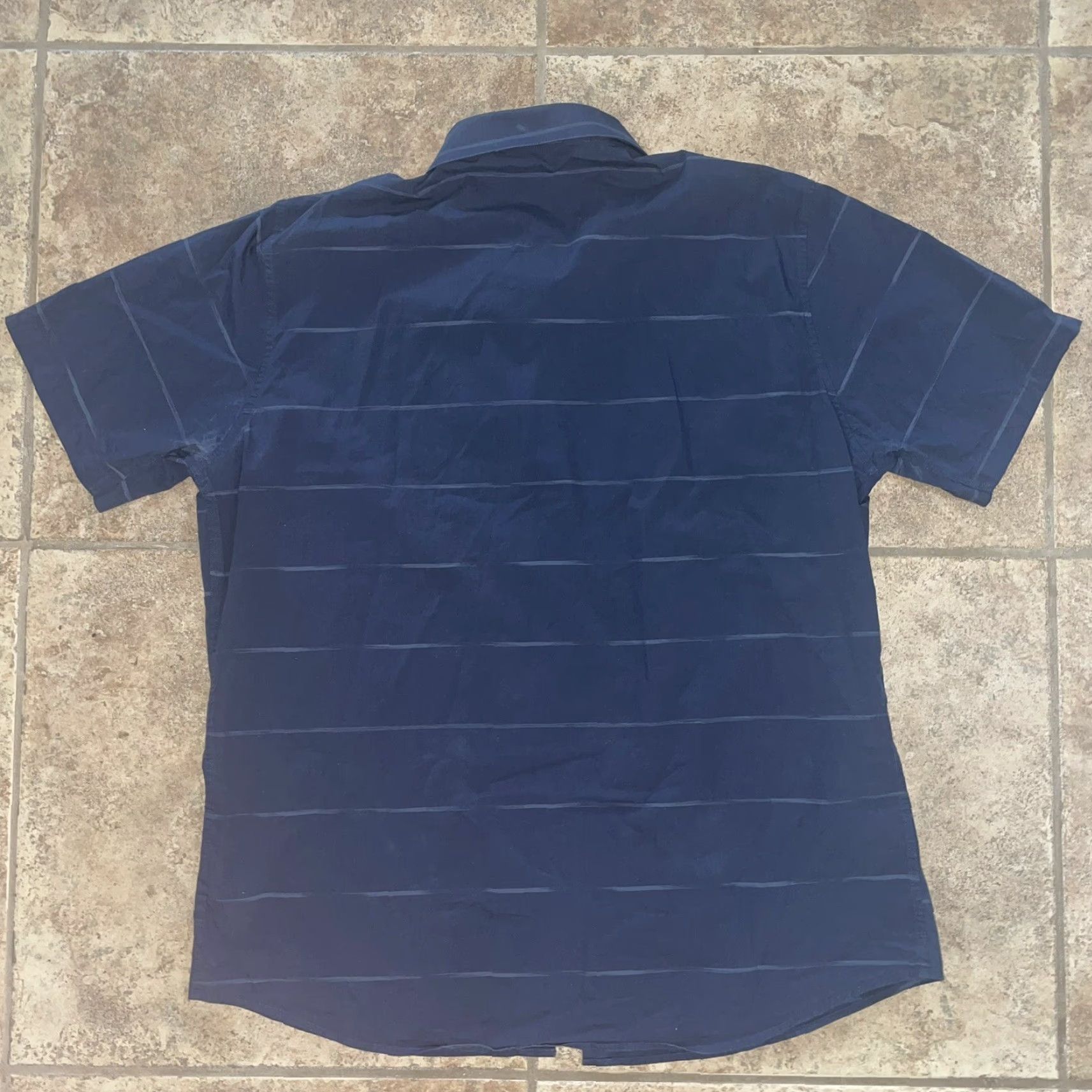 TravisMathew Travis Mathew Mens Black Short Sleeve Button-Down XXL Button Up Shirt Size US 39 - 5 Thumbnail