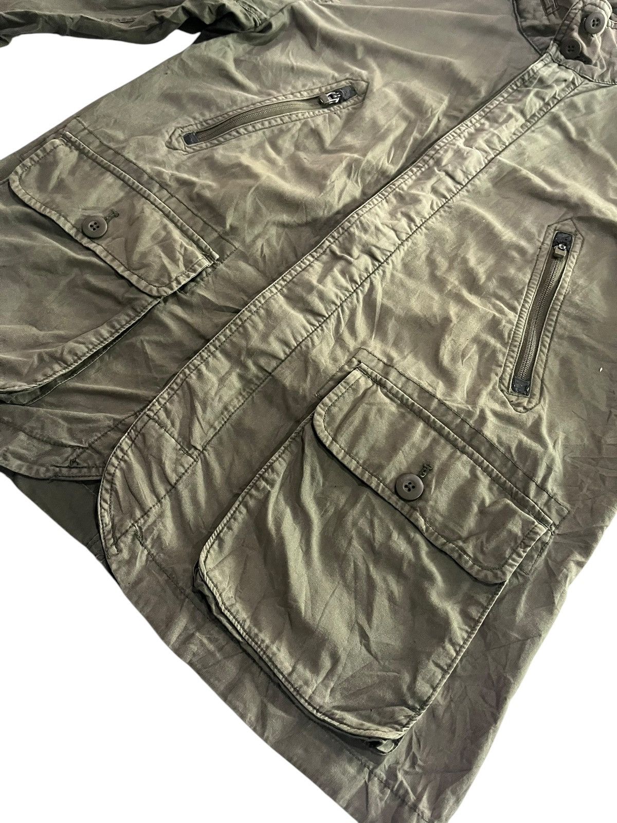 Gap × Vintage Vintage GAP Utility Sunfaded Jacket Hoodie Size US L / EU 52-54 / 3 - 5 Thumbnail