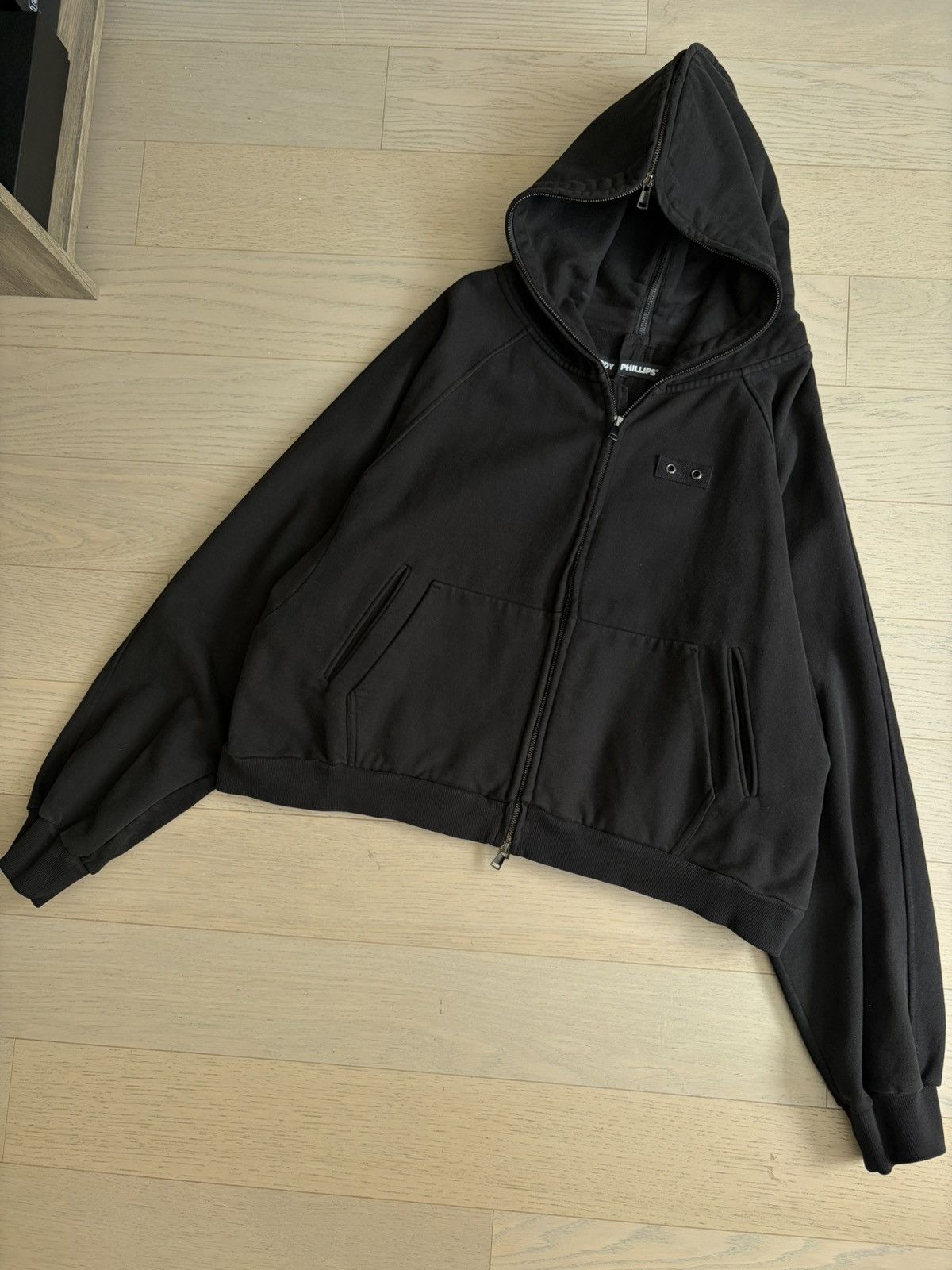 Kody Phillips Kody Phillips Full Zip Brushed Black Heavyweight Hoodie Size US L / EU 52-54 / 3 - 1 Thumbnail