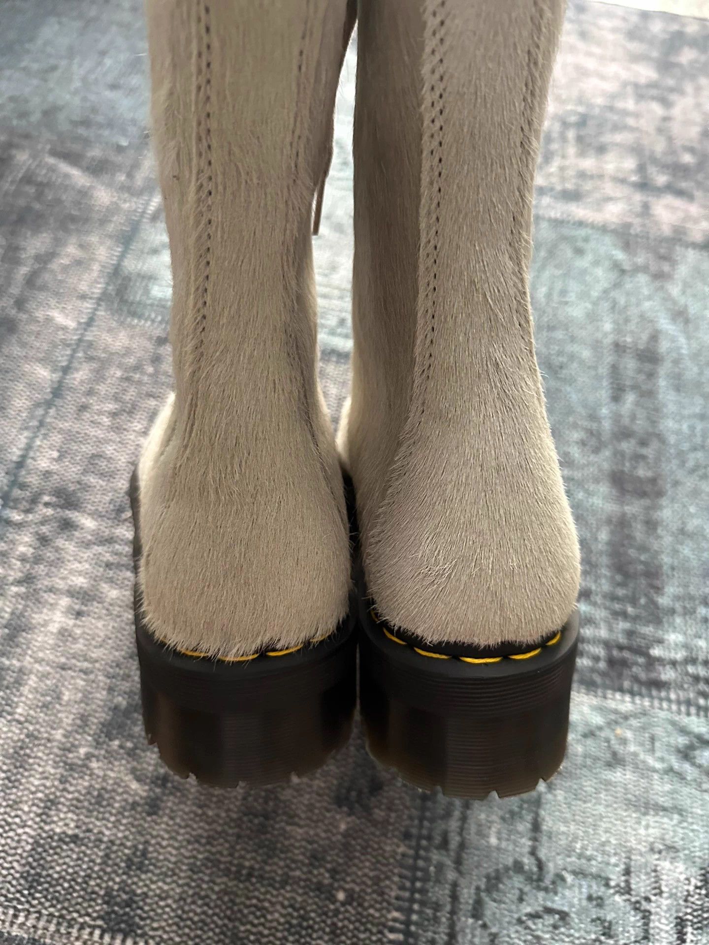 Rick Owens Rick Owens x Dr. Martens Horsehair Riding Boots 41/42 Size US 9 / EU 42 - 4 Thumbnail