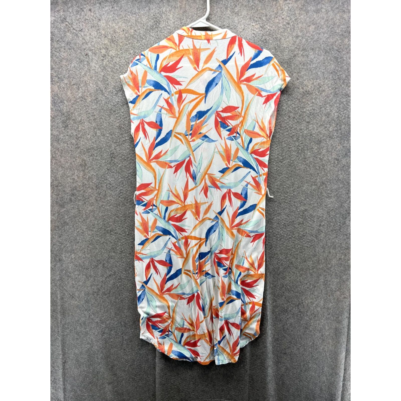 Tommy Bahama Tommy Bahama T Shirt Dress Womens Medium Multicolor Floral Henley Cap Sleeve Dress Size M / US 6-8 / IT 42-44 - 6 Thumbnail