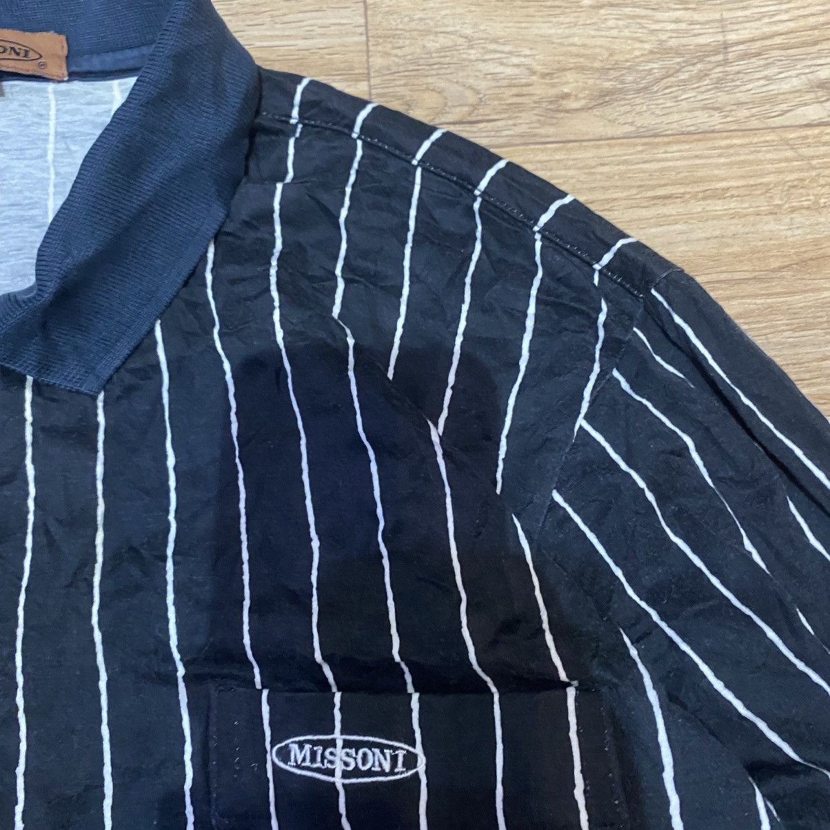 Missoni 2000s Missoni Stripe Polo LS T-Shirt Size US L / EU 52-54 / 3 - 7 Thumbnail