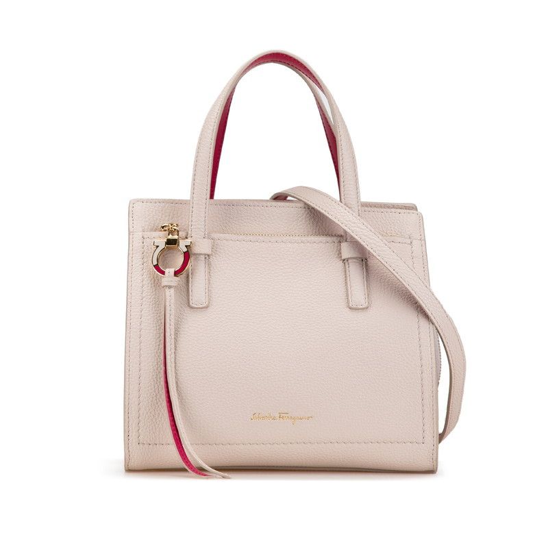 Salvatore Ferragamo Salvatore Ferragamo Salvatore Ferragamo Gancini Amy Leather 2WAY Handbag Leather Handbag EE-21 F478 in Great Condition Size ONE SIZE - 1 Thumbnail
