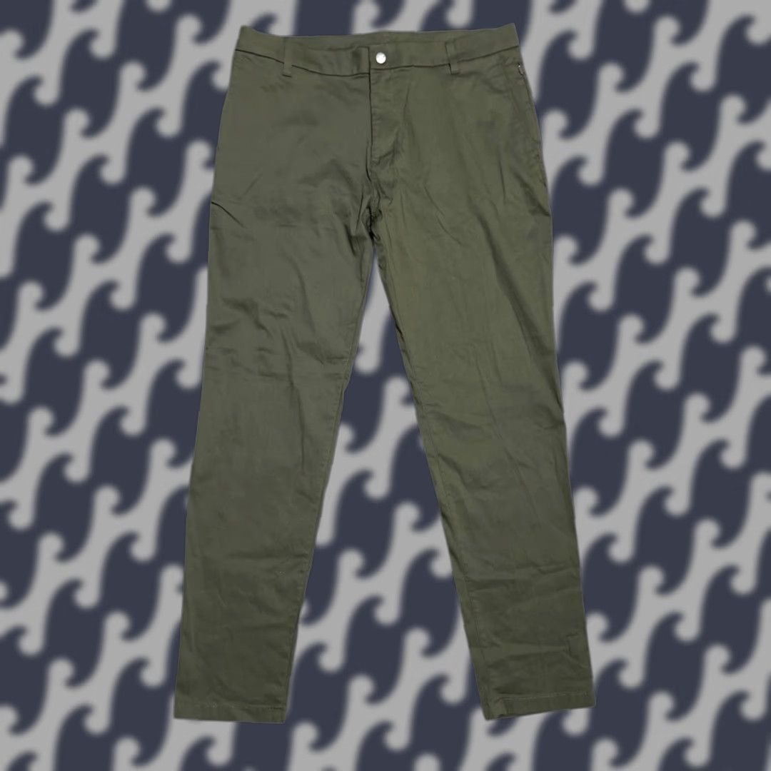 VINTAGE Bird Dog Men’s Chino Pants 36x31 Regular Fit Olive Green All Seasons Stretch