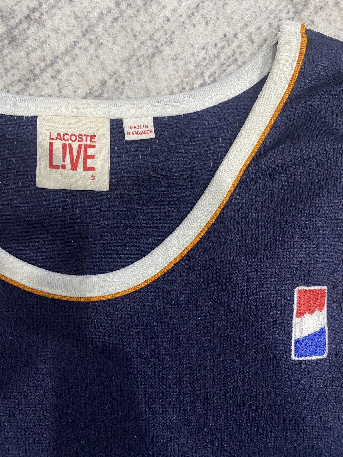 Lacoste Lacoste L!VE "Croc Claw" Mesh Basketball Jersey - Like New Size US M / EU 48-50 / 2 - 4 Thumbnail