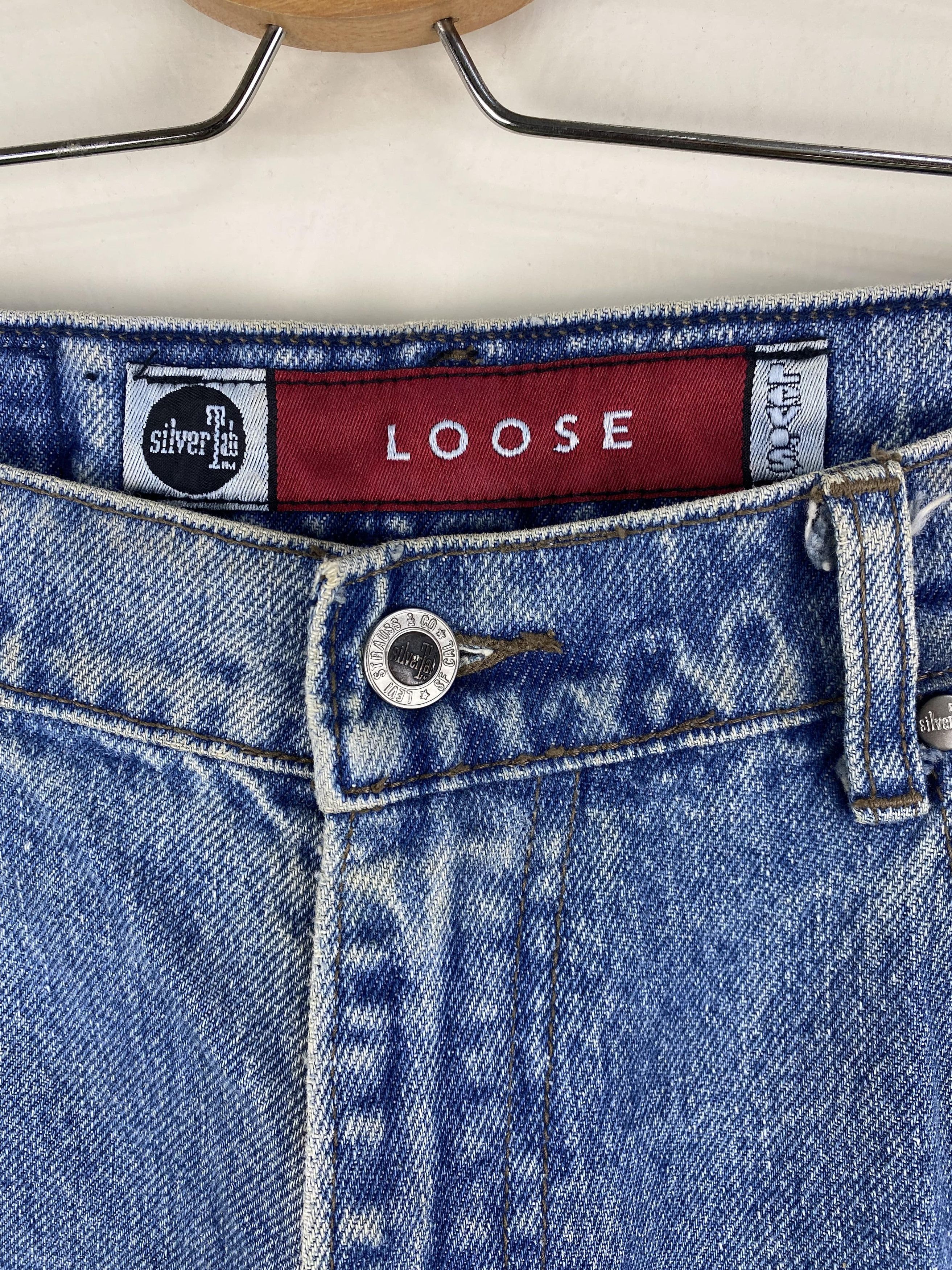 Levi's Vintage Levis Baggy Loose Silvertab faded jean W33X33.5 Size US 33 - 3 Thumbnail