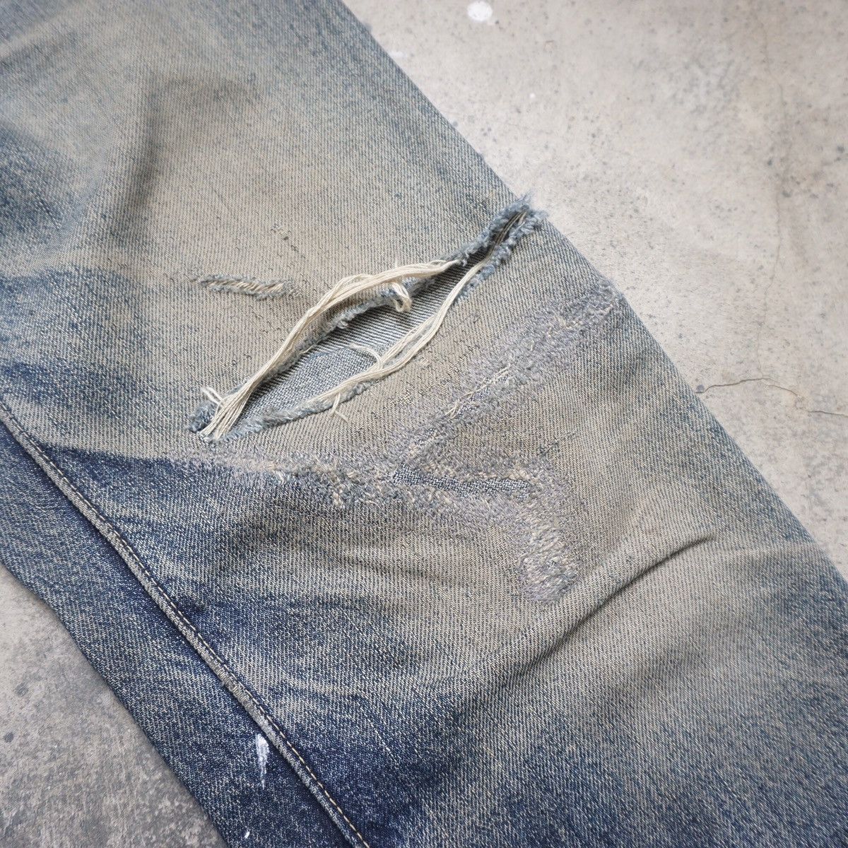 KOJIMA GENES Kojima genes Japan distressed selvedge denim Size US 28 / EU 44 - 4 Thumbnail