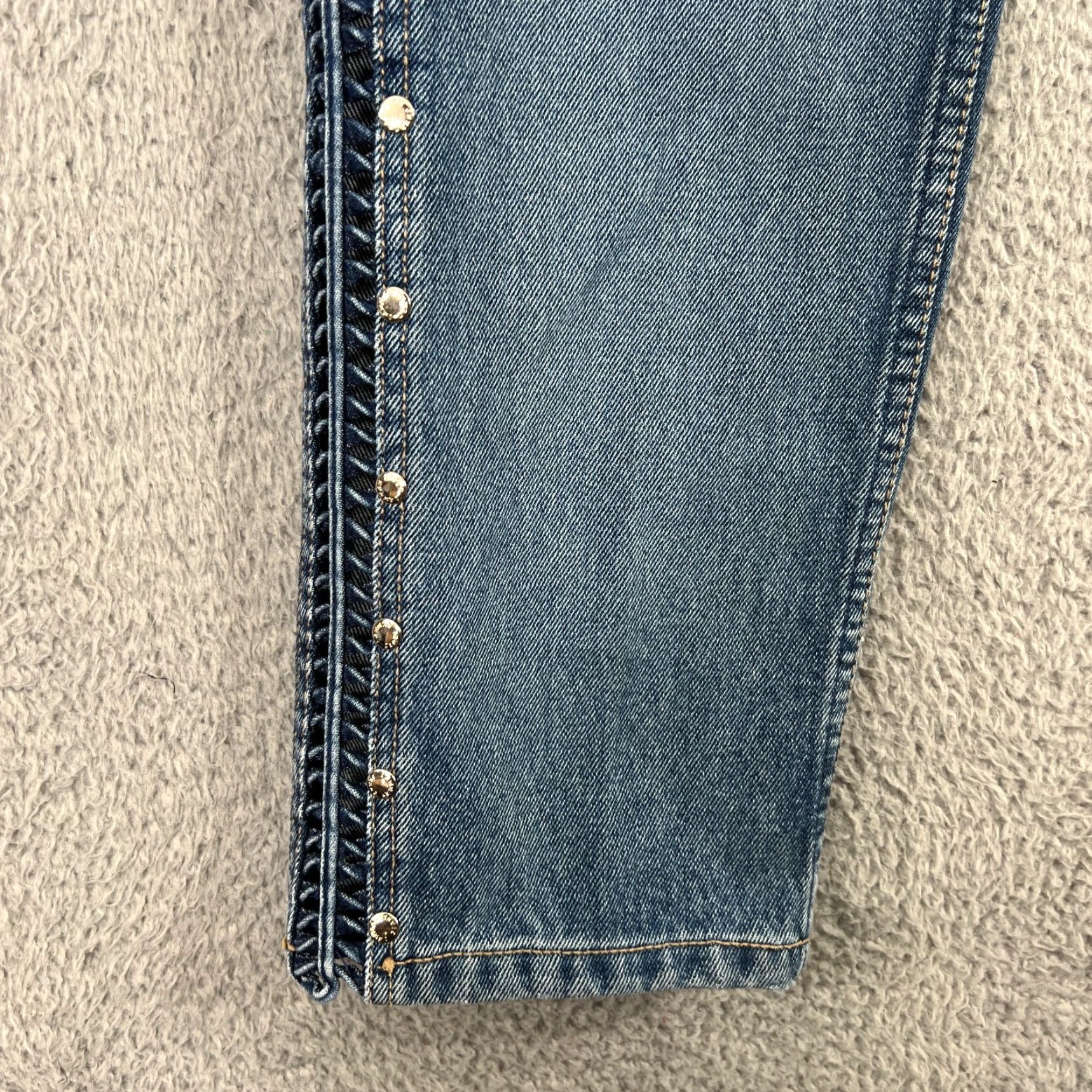 Denime VINTAGE Lawman Women's Jeans Slim Fit 11 High Rise Blue Denim Cowgirl Western Styles Size 32" / US 10 / IT 46 - 3 Thumbnail