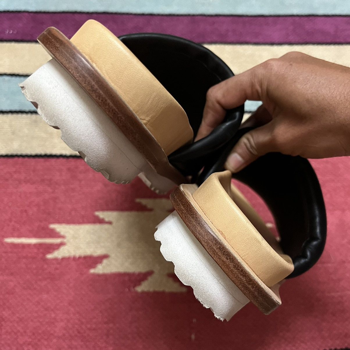 Designer × Japanese Brand Authentic Enfold Style Leather Sandal Size US 6.5 / EU 39-40 - 5 Thumbnail