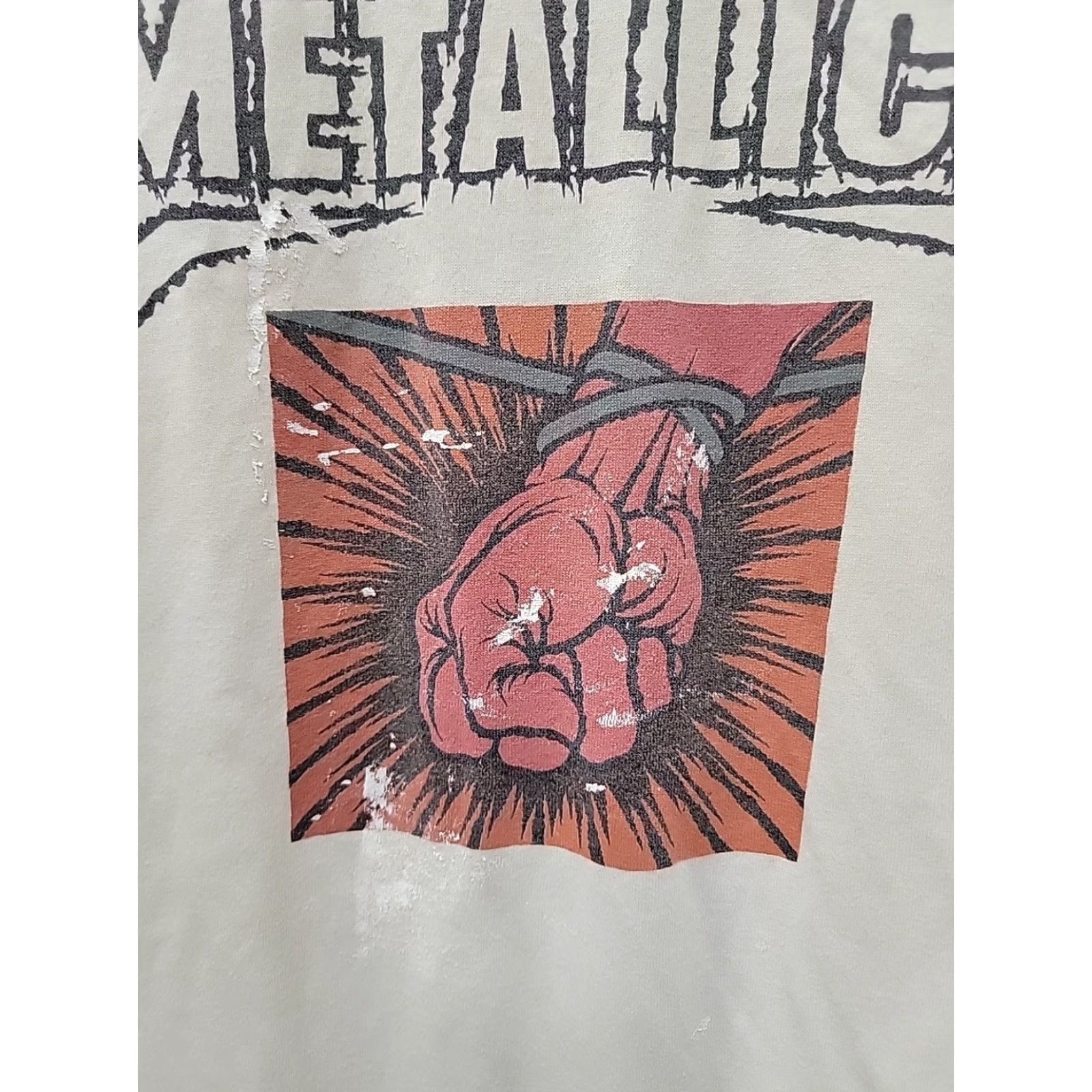 Augusta Sportswear Y2K Metallica 3/4 Sleeve T-Shirt Large Mens Graphic Print Band Music T-Shirt Mens L Multicolor Size US L / EU 52-54 / 3 - 3 Thumbnail