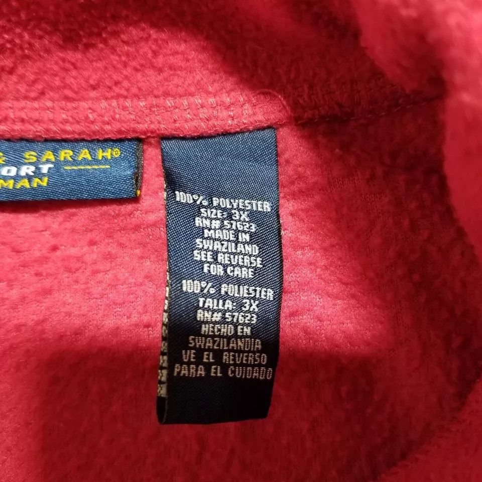 Other Nick & Sarah Fleece Jacket Womens 3X Pockets Full Zip Size ONE SIZE - 6 Thumbnail