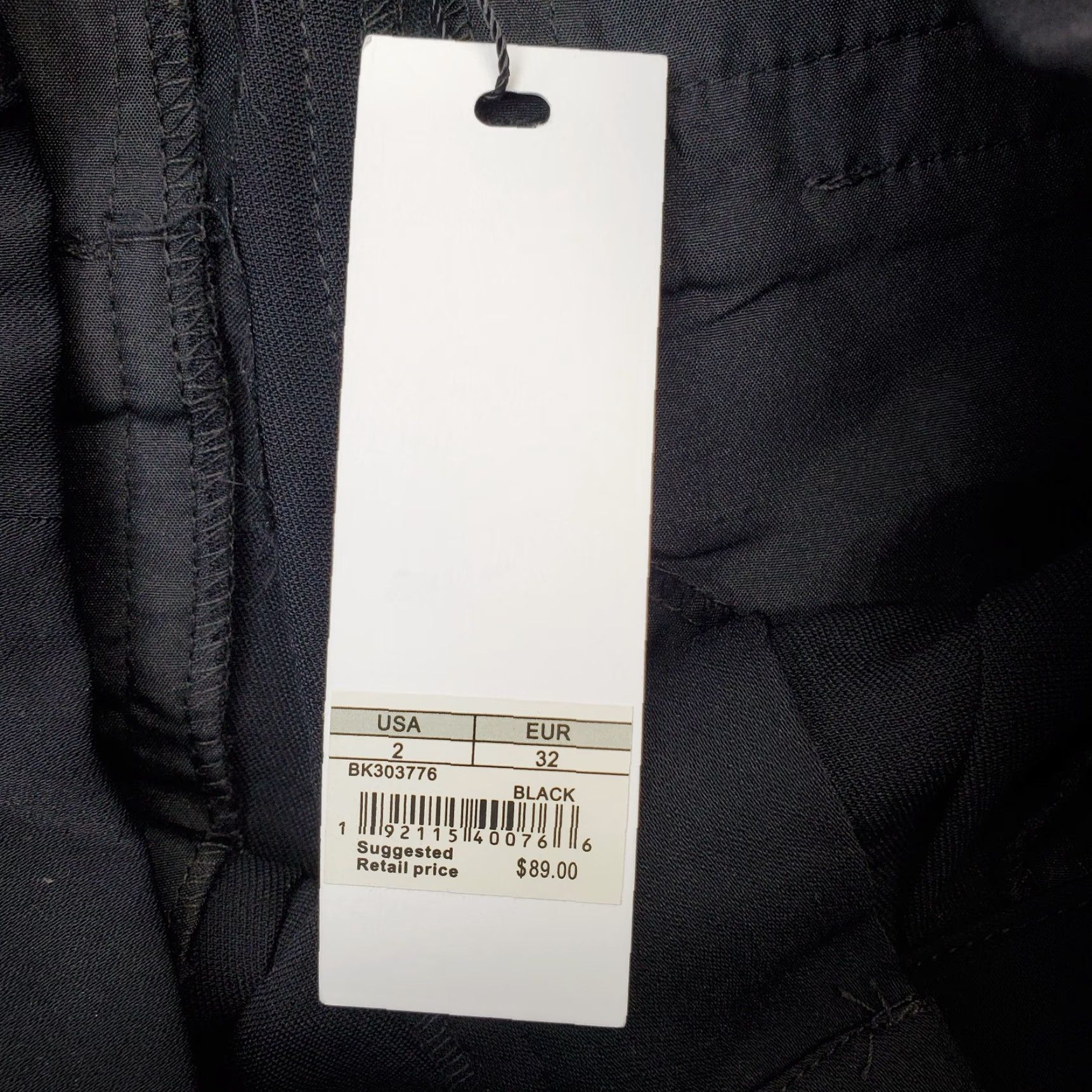 BB Dakota BB Dakota Jogger Pants Women's 2 Black Slash Pocket Pleated Front Cuffed Size 26" / US 2 / IT 38 - 7 Thumbnail