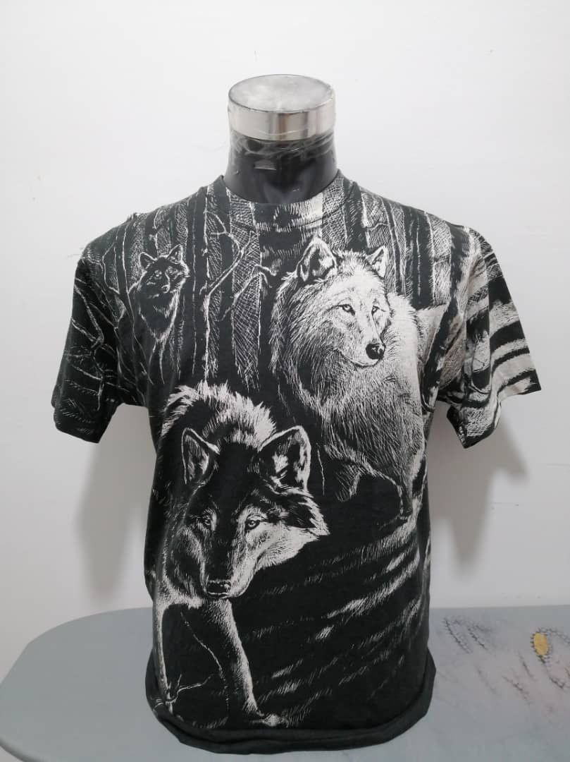 Vintage Vintage 90s Full Print Shirt Size US L / EU 52-54 / 3 - 1 Thumbnail