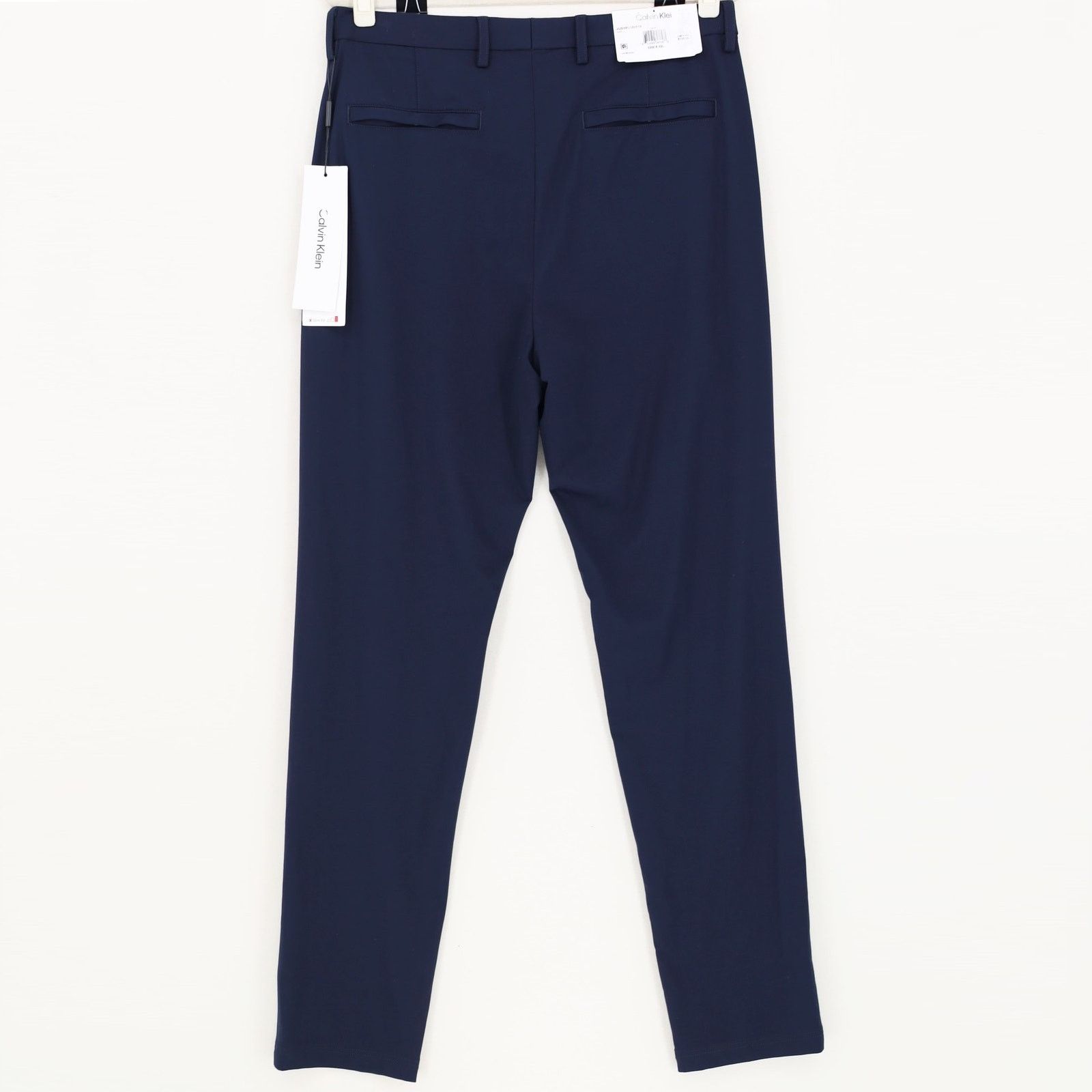 Calvin Klein Calvin Klein Men's Navy Slim-Fit Suit Pants Size 32W 32L Size US 32 / EU 48 - 4 Thumbnail