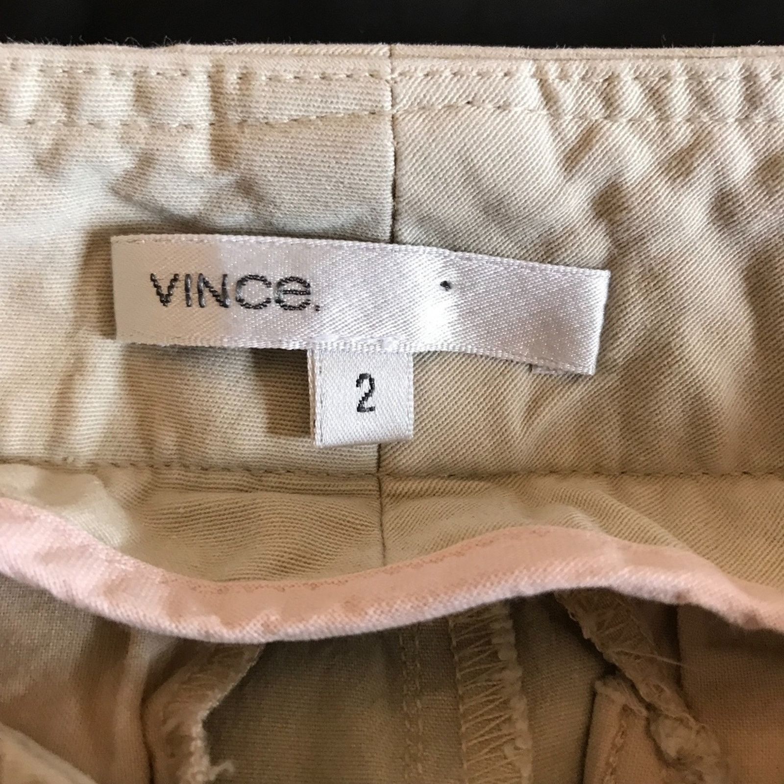 Vince Vince Beige Tan Chino Rolled Hem Capri Work Pants 2 Size 26" / US 2 / IT 38 - 7 Thumbnail