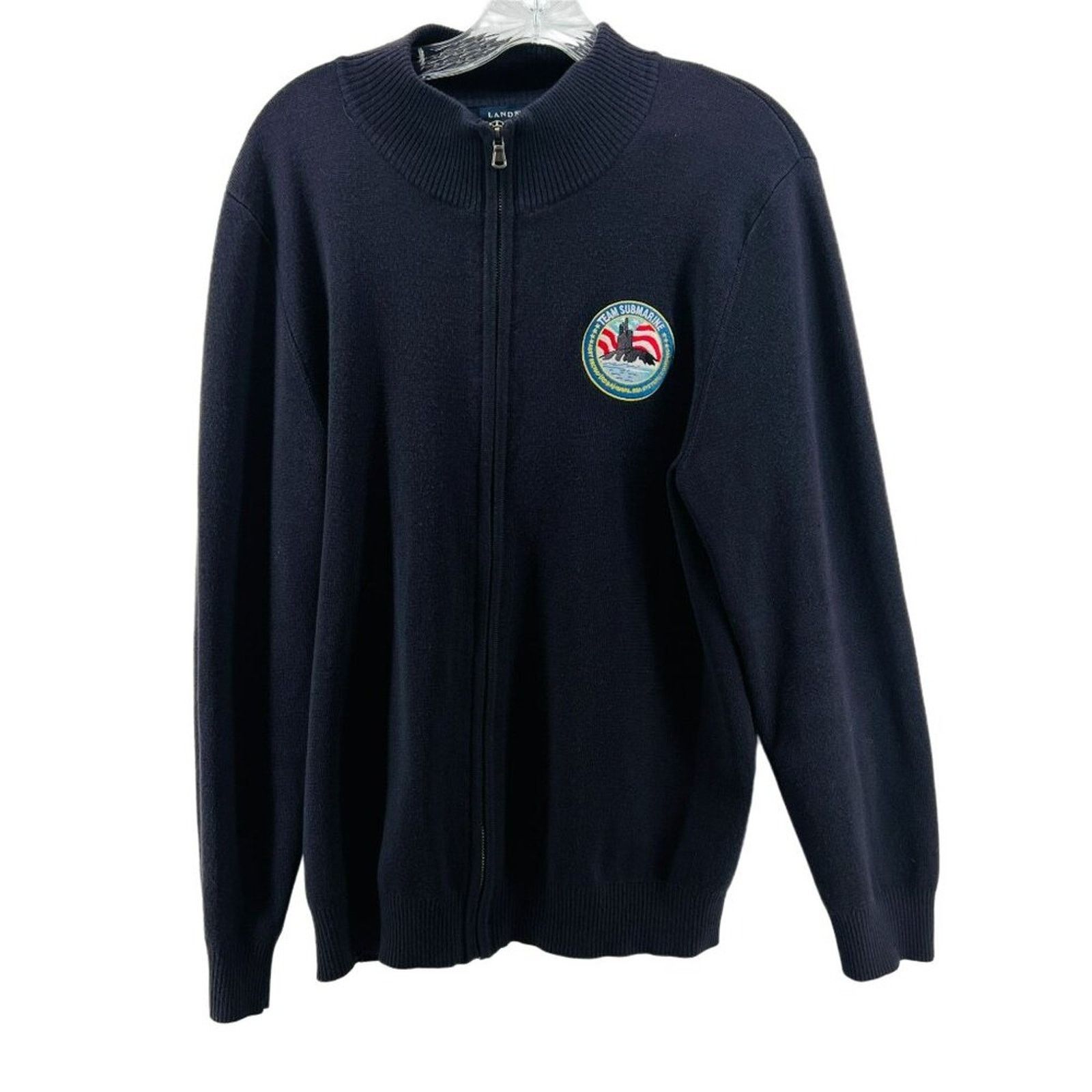 Lands' End Lands End Men's M Long Sleeve Sweater Jacket Team Submarine Size US M / EU 48-50 / 2 - 1 Thumbnail