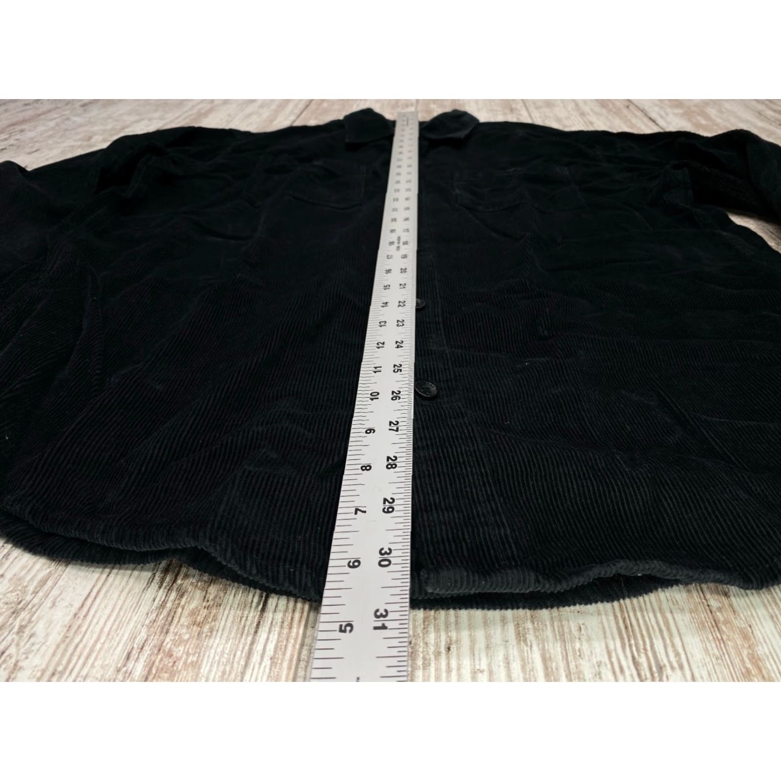 Vintage L.L. Bean Corduroy Button Up Shirt Men's Medium Black Traditional Fit 505637 Size US M / EU 48-50 / 2 - 7 Thumbnail