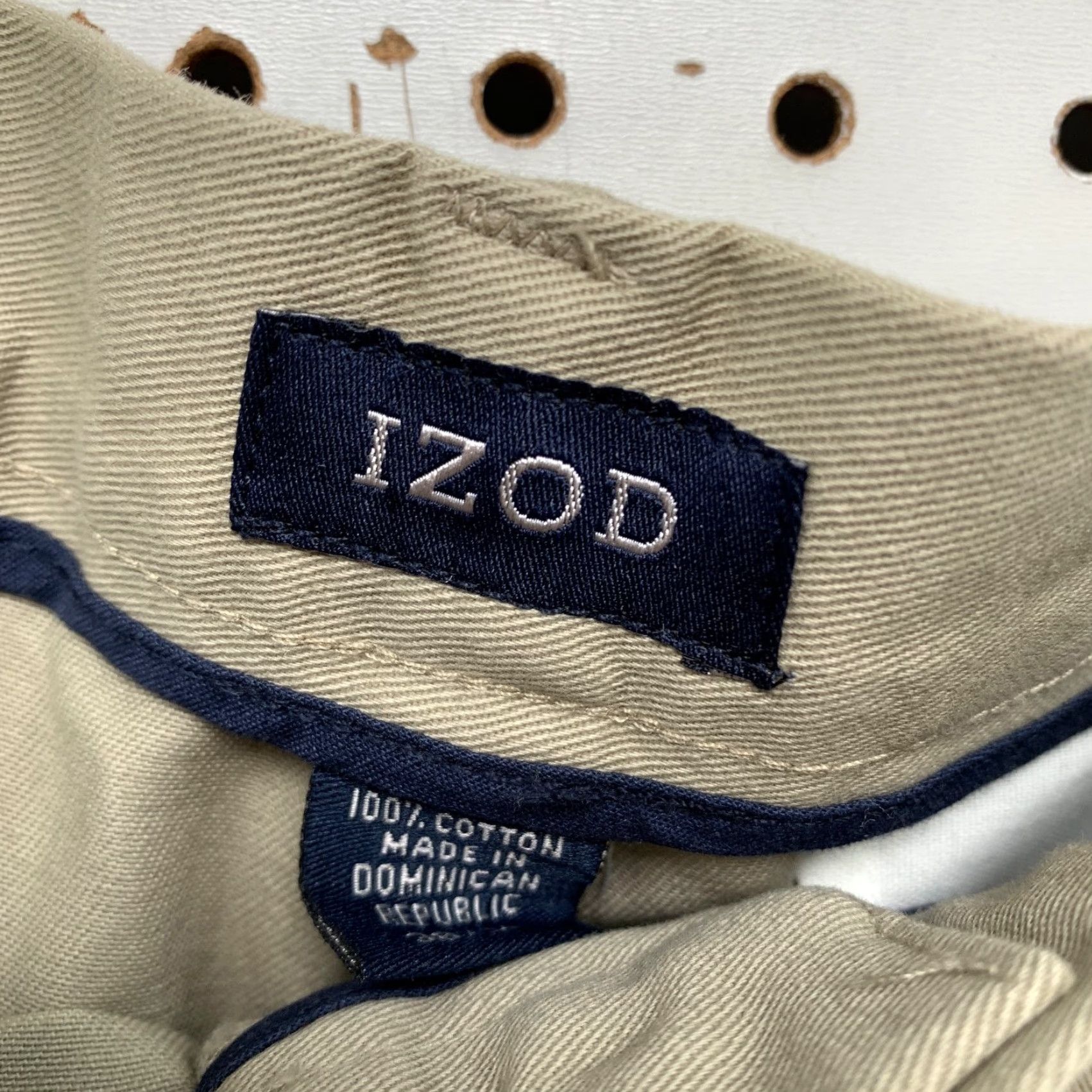 Izod NEW IZOD Pants Mens 38x29 Khaki Chino Metrix Fit Straight Wrinkle Free Stain NWT Size US 38 / EU 54 - 5 Thumbnail