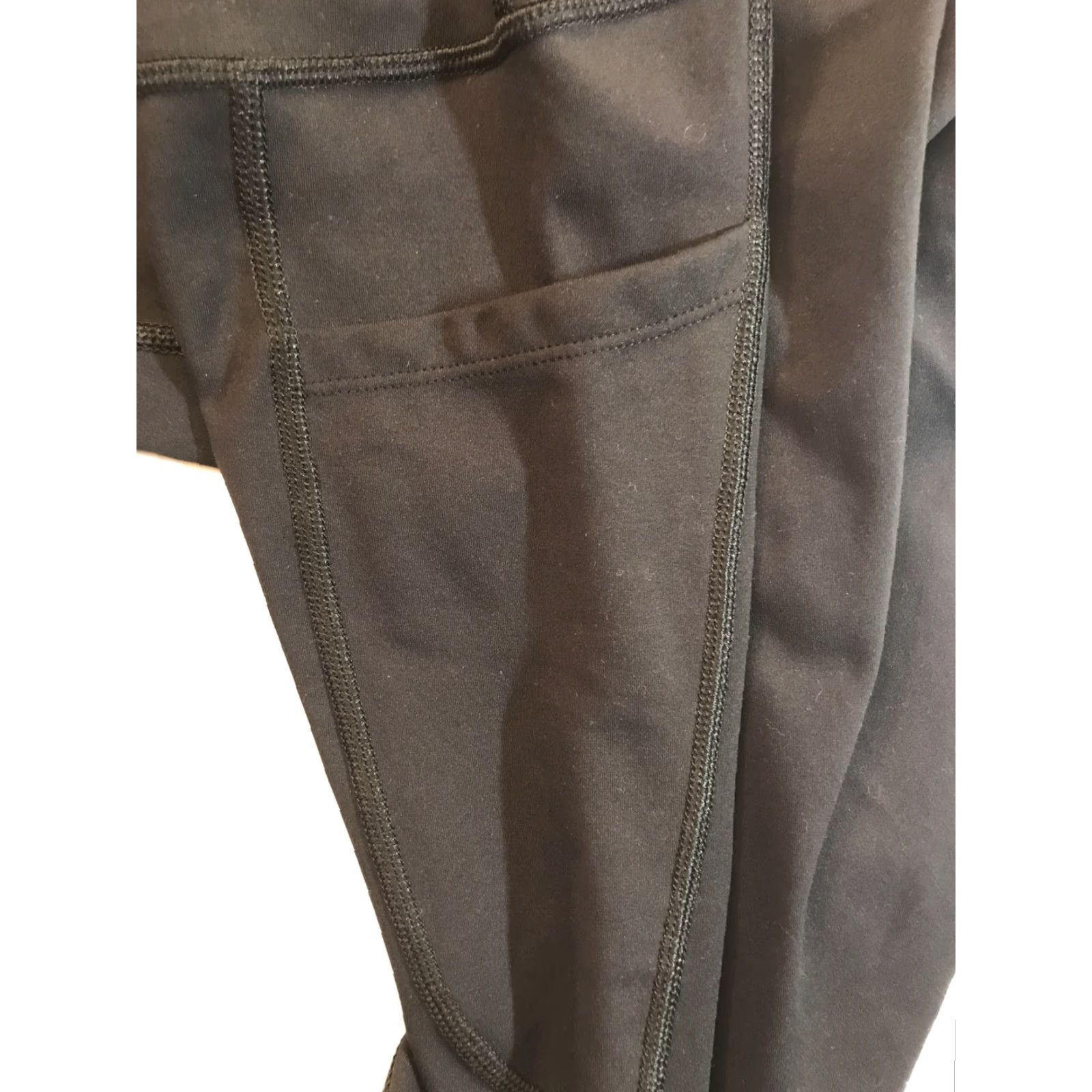 Vintage Healthyoga Women’s Yoga Pants Carrot Bottoms M Black Stretch Leggings Pants Slim Rise Mid Inseam 30 in Size M Womens Activewear Size 27" / US 4 / IT 40 - 4 Thumbnail