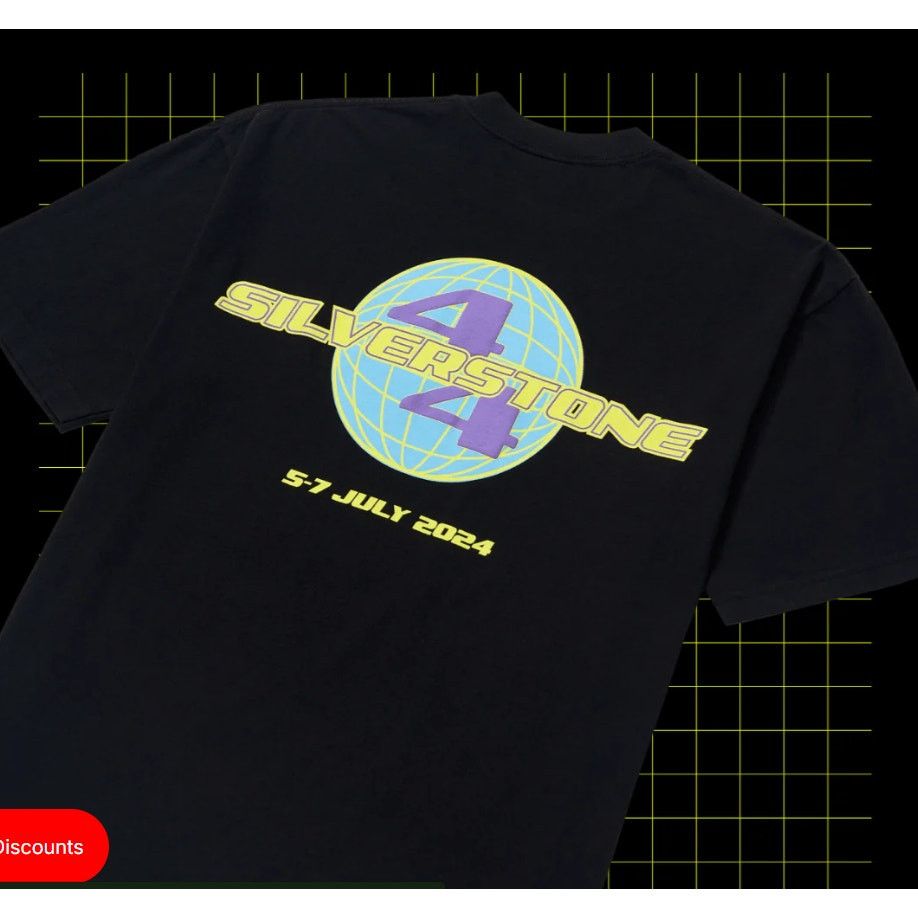 +44 Plus44 Lewis Hamilton Silverstone Unisex Globe T-Shirt XS Size US XS / EU 42 / 0 - 9 Thumbnail