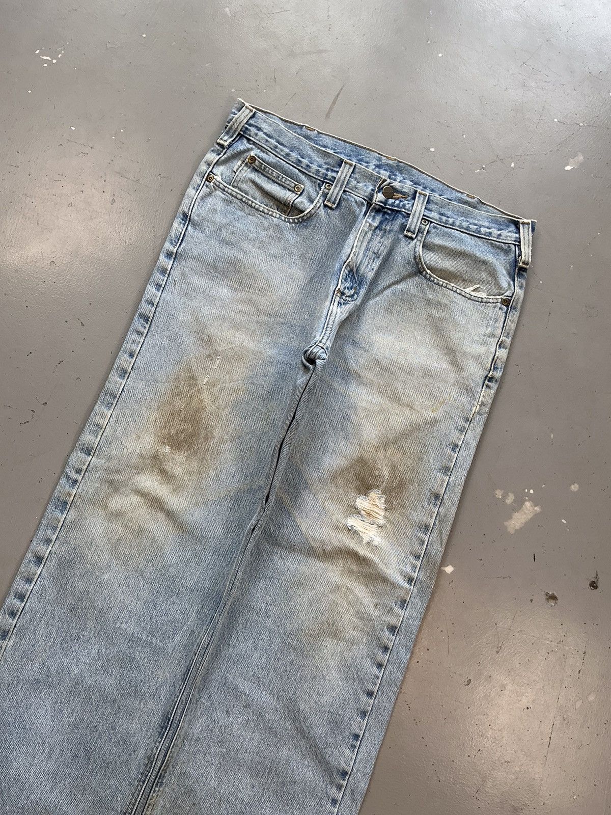 Carhartt × Vintage Vintage Carhartt b480 LYB distressed denim pant Size US 34 / EU 50 - 5 Thumbnail