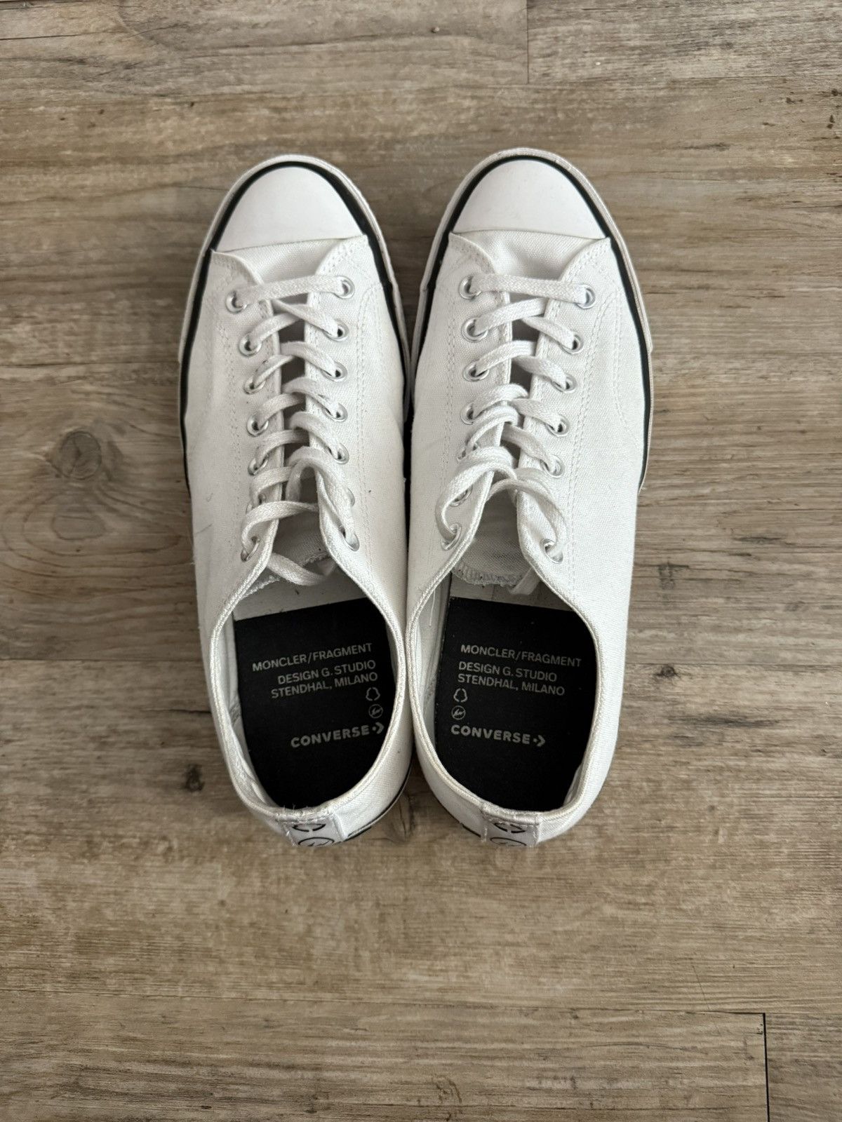 Converse × Fragment Design × Moncler 70 Low ‘White’ Size US 11 / EU 44 - 2 Thumbnail
