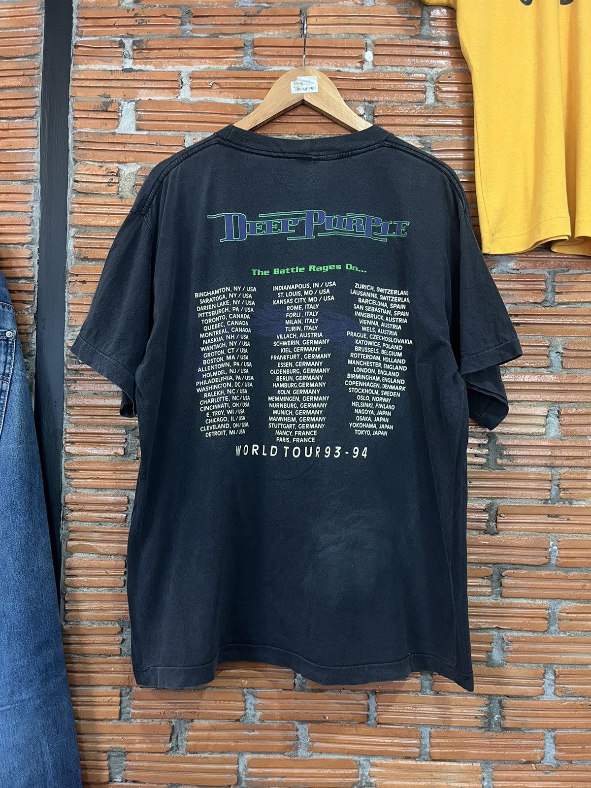 Band Tees Vintage DEEP PURPLE The Battle Rages On World Tour 93-94’s Size US XXL / EU 58 / 5 - 3 Thumbnail
