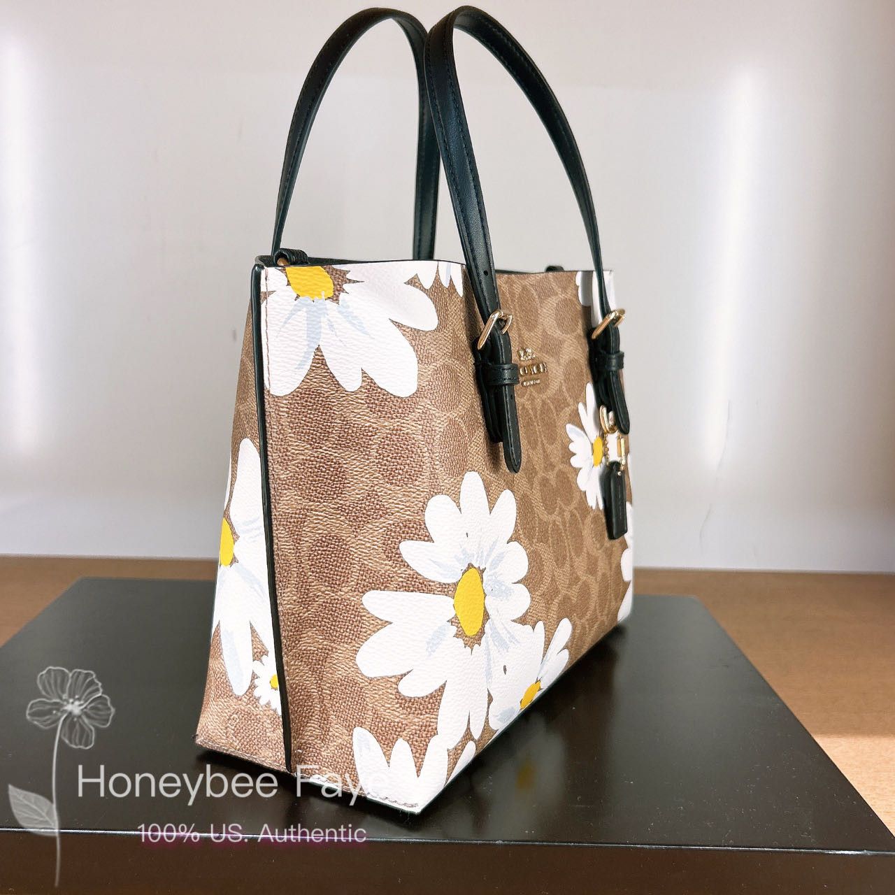 Coach Mollie Tote Bag 25 In Signature Canvas With Floral Print Size ONE SIZE - 3 Thumbnail