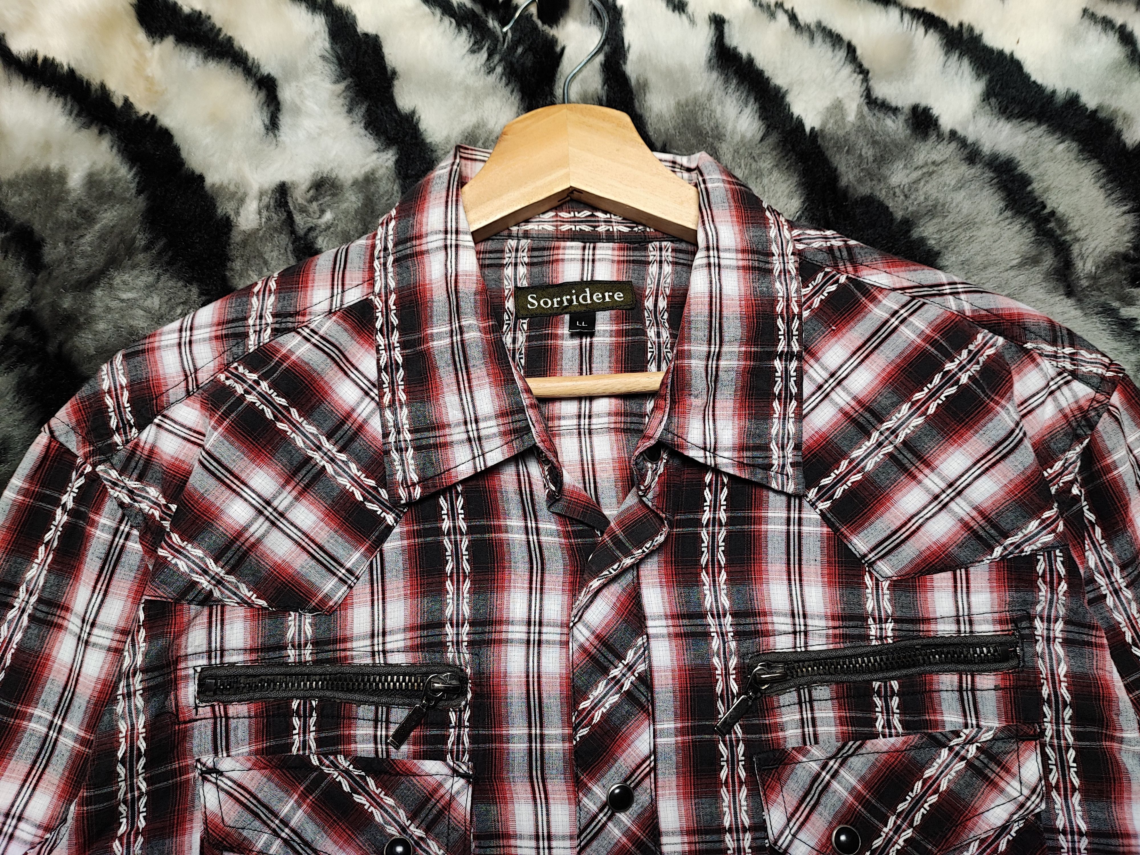 Cowboy Equipment × Flannel × Vintage Sorridere Western Flannel Shirt 3Q Size US L / EU 52-54 / 3 - 6 Thumbnail